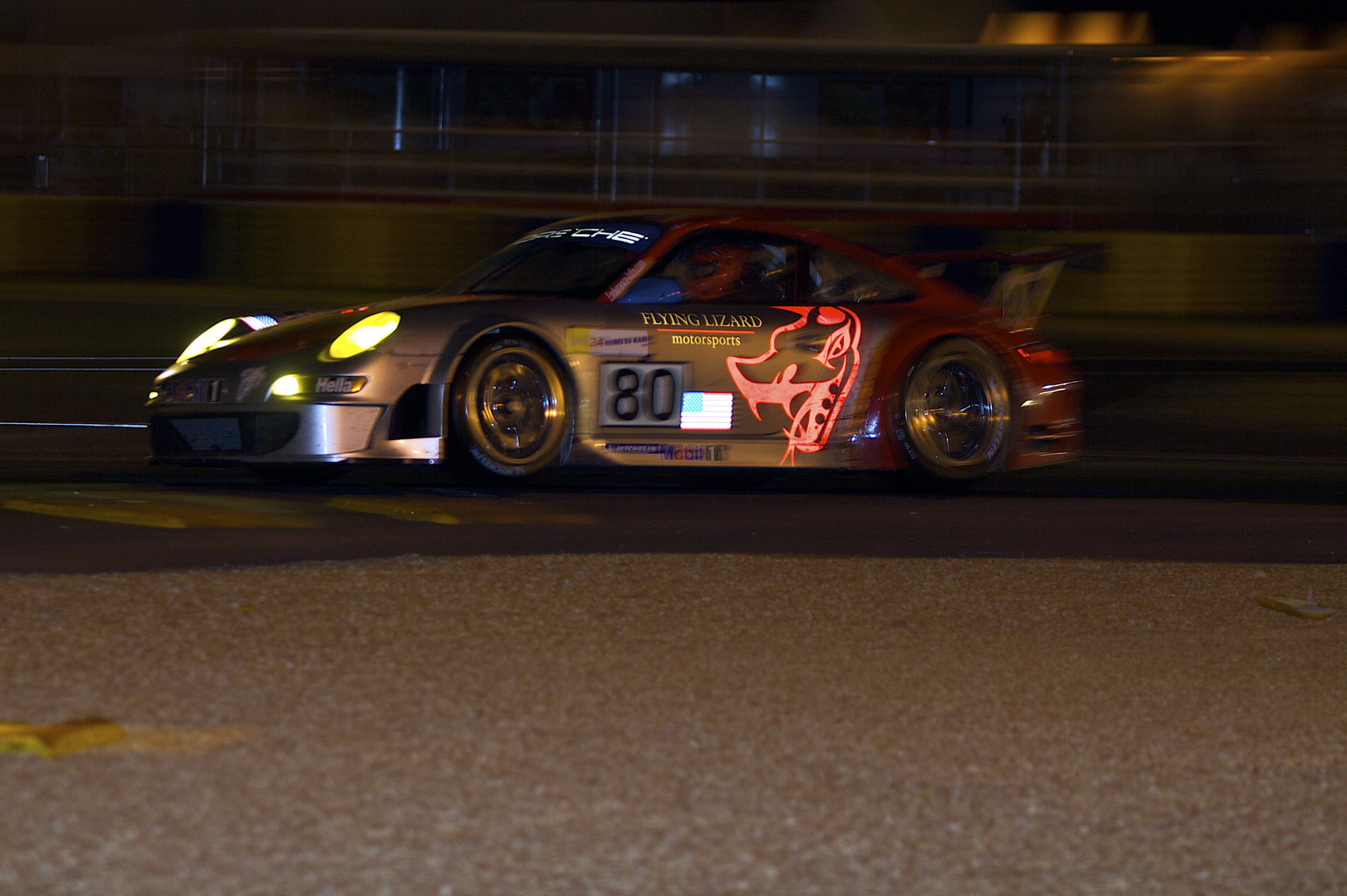 Bergmeister, van Overbeek, Neiman Flying Lizard Motorsport Porsche 997 GT3 RSR