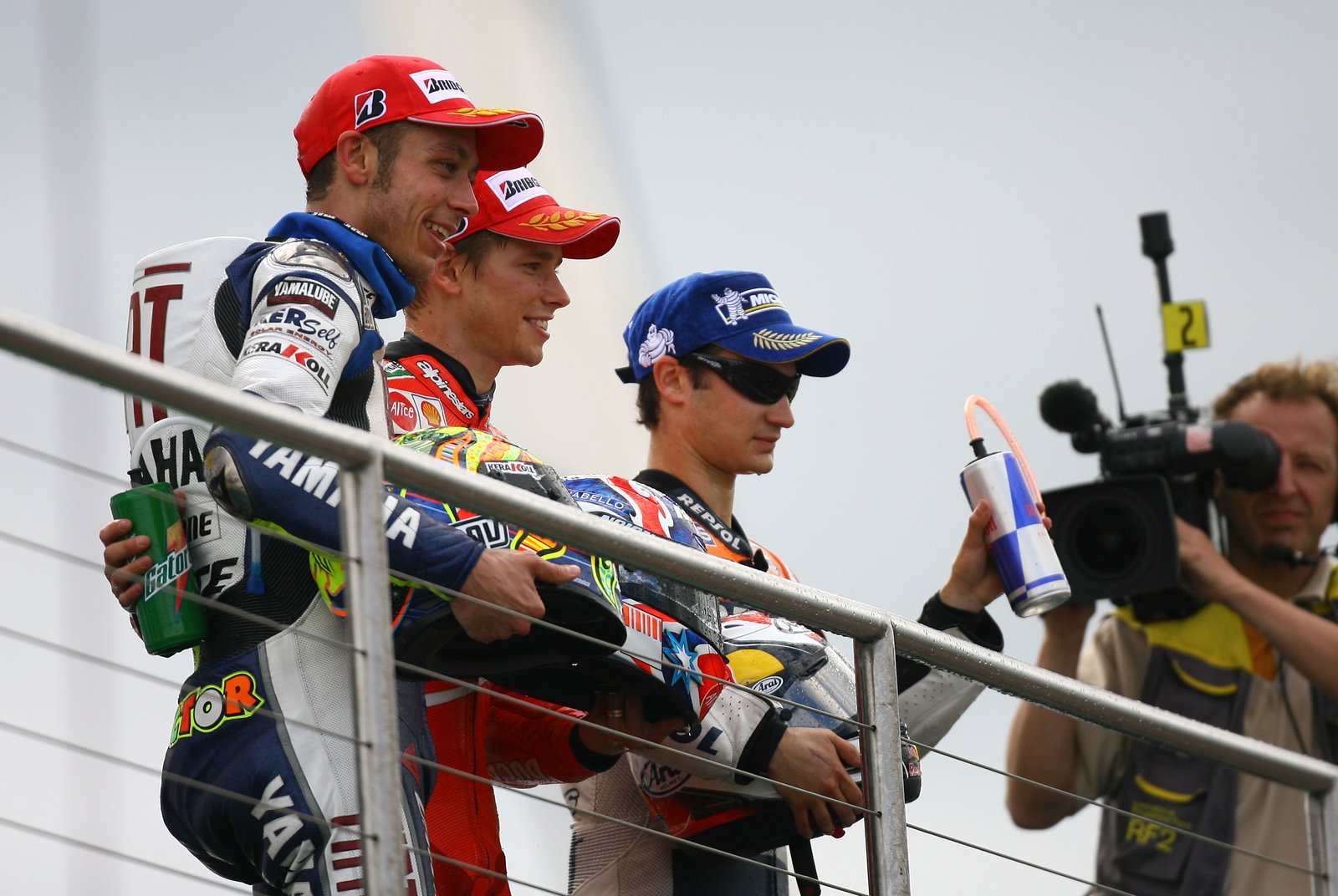 Rossi, Stoner, Pedrosa, British MotoGP 2008