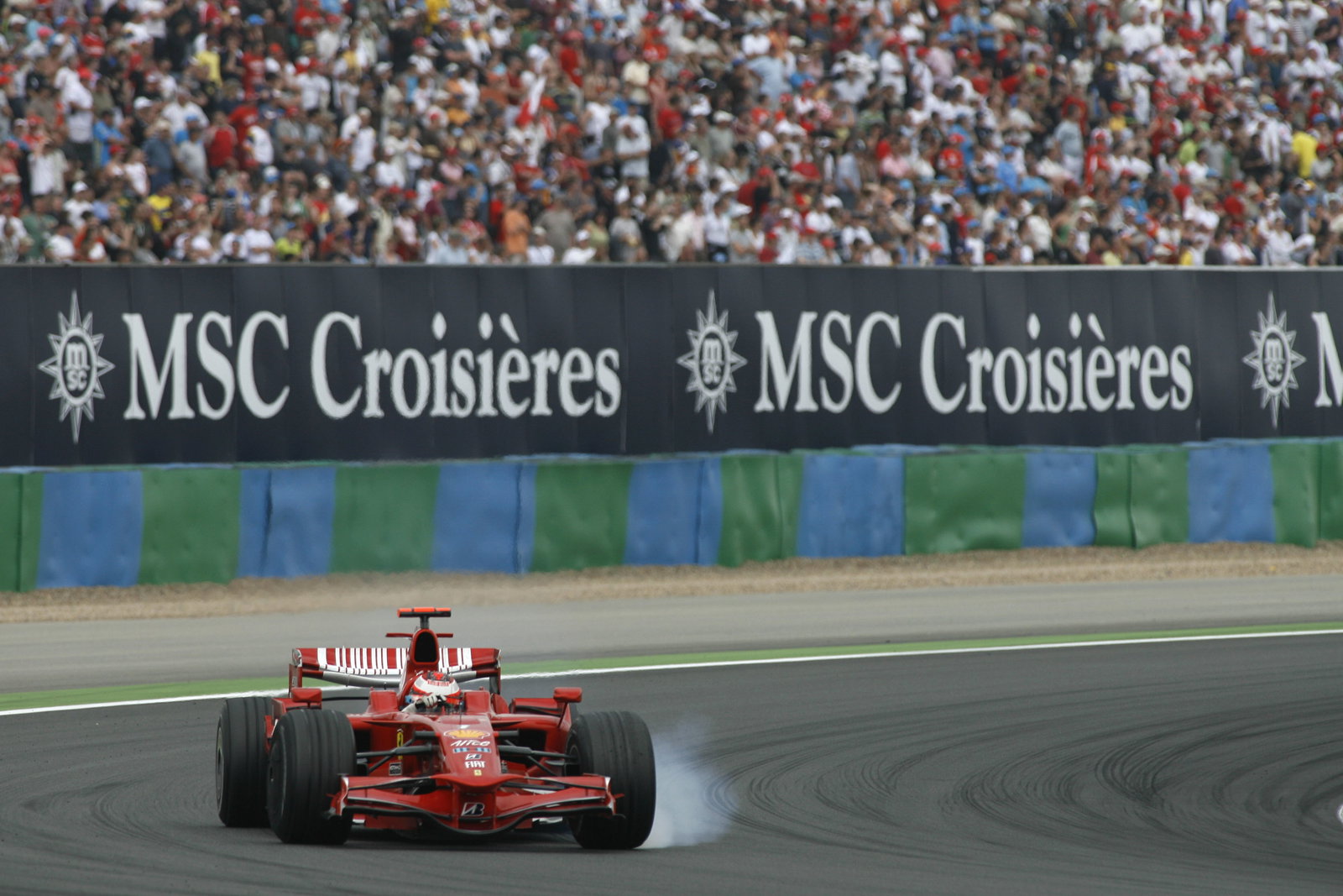 Kimi Raikkonen (FIN) Ferrari F2008, French F1 Grand Prix, Magny Cours, France, 20th-22nd, June, 2008