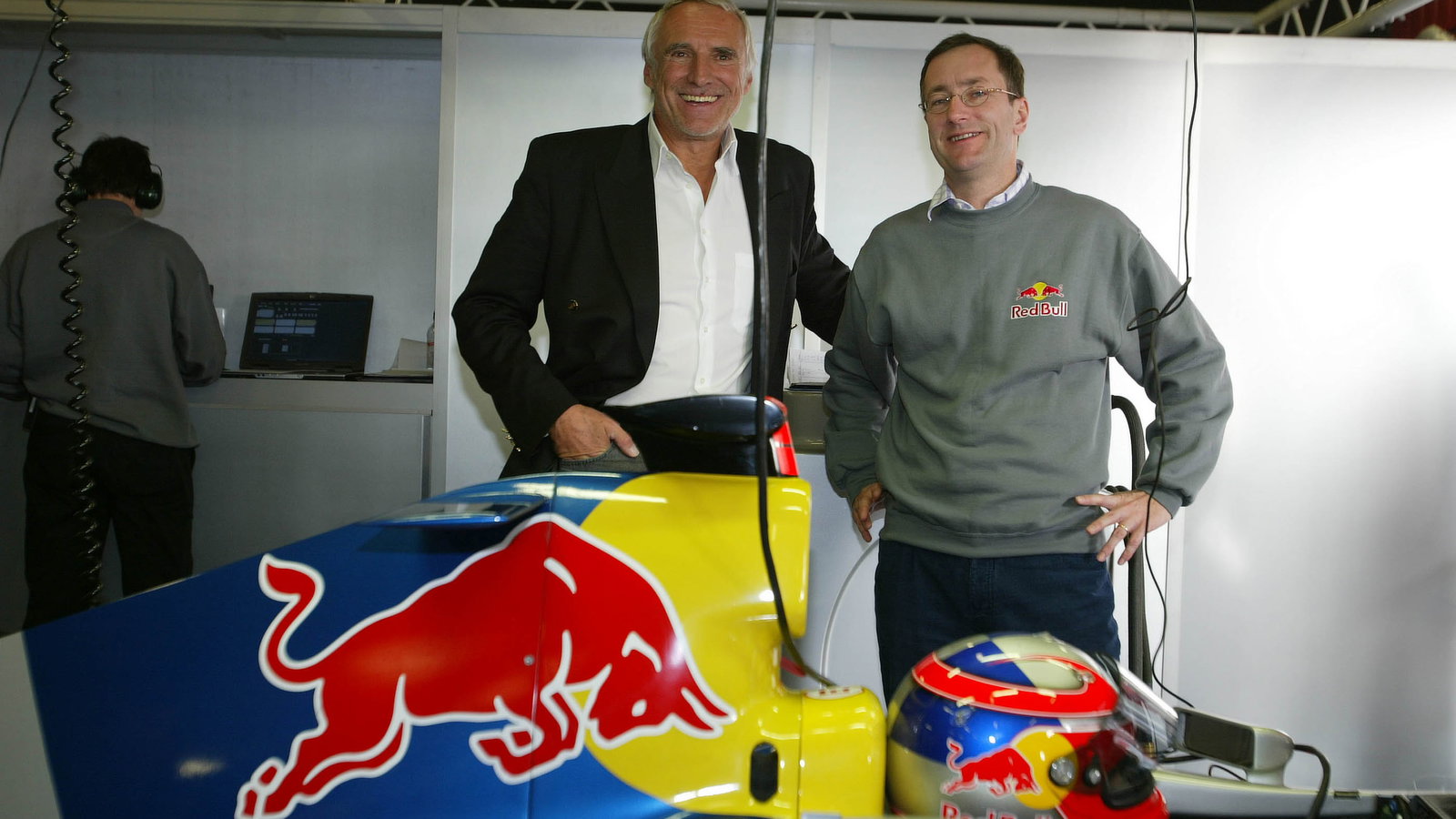 Dietrich Mateschitz, owner of Red Bull and Tony Purnell, Red Bull Racing, team boss