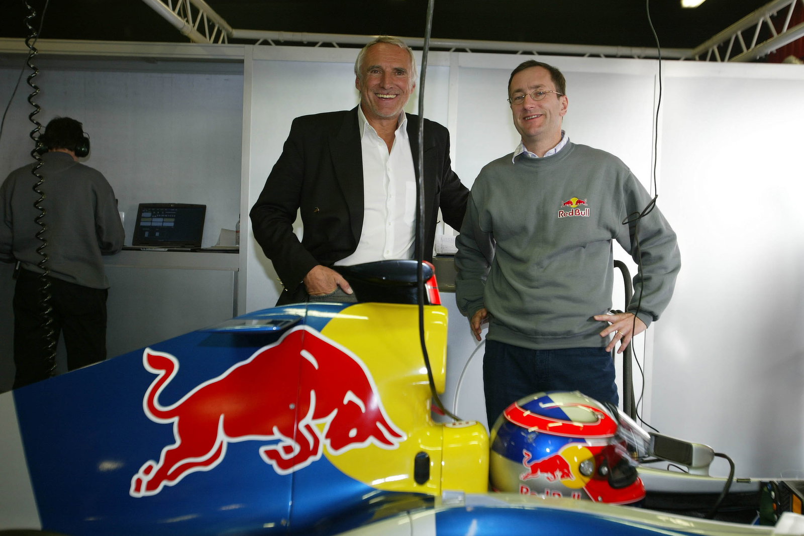 Dietrich Mateschitz, owner of Red Bull and Tony Purnell, Red Bull Racing, team boss