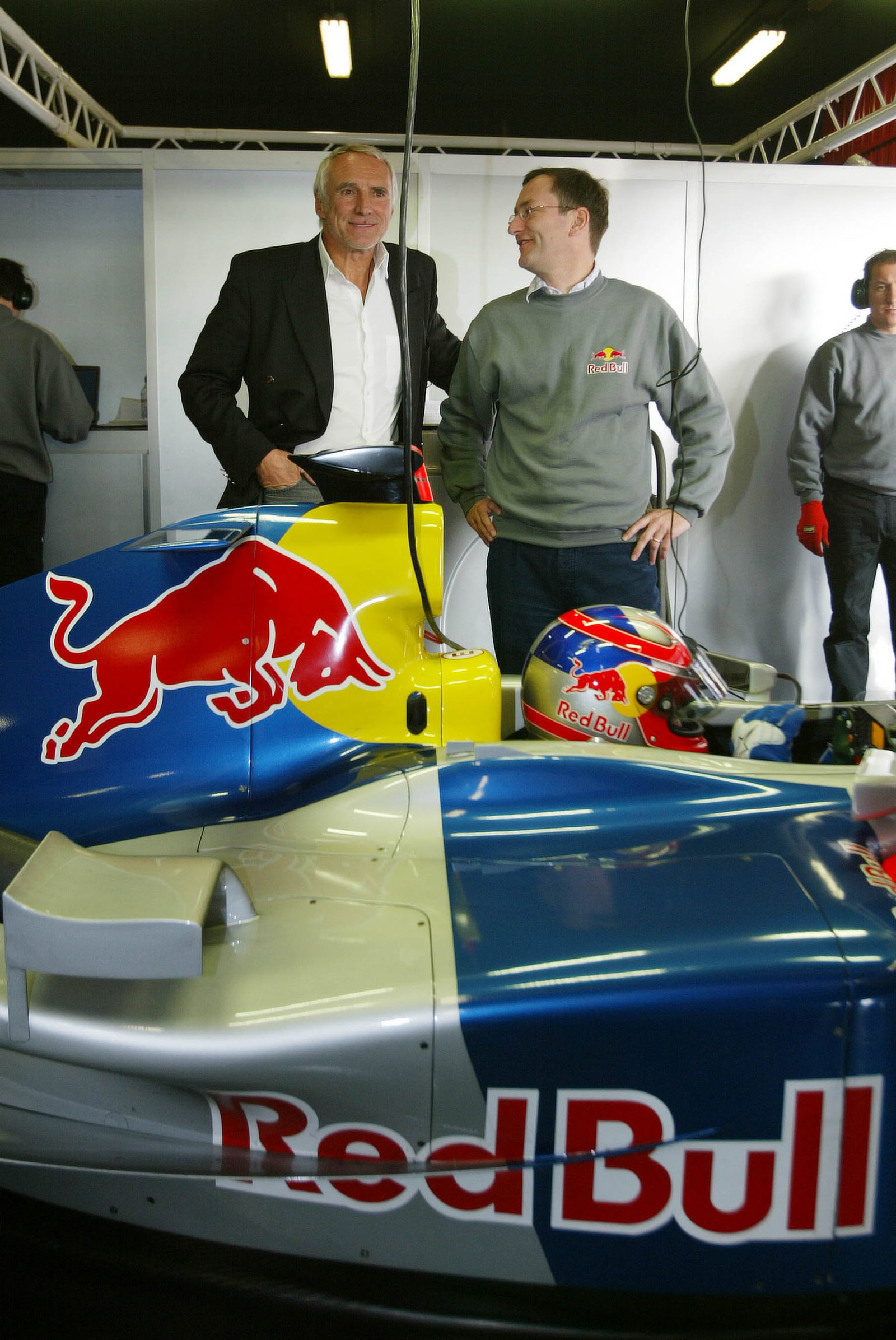 Dietrich Mateschitz, owner of Red Bull and Tony Purnell, Red Bull Racing, team chief