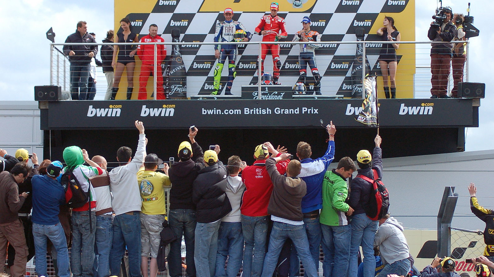 Track invasion, British MotoGP 2008