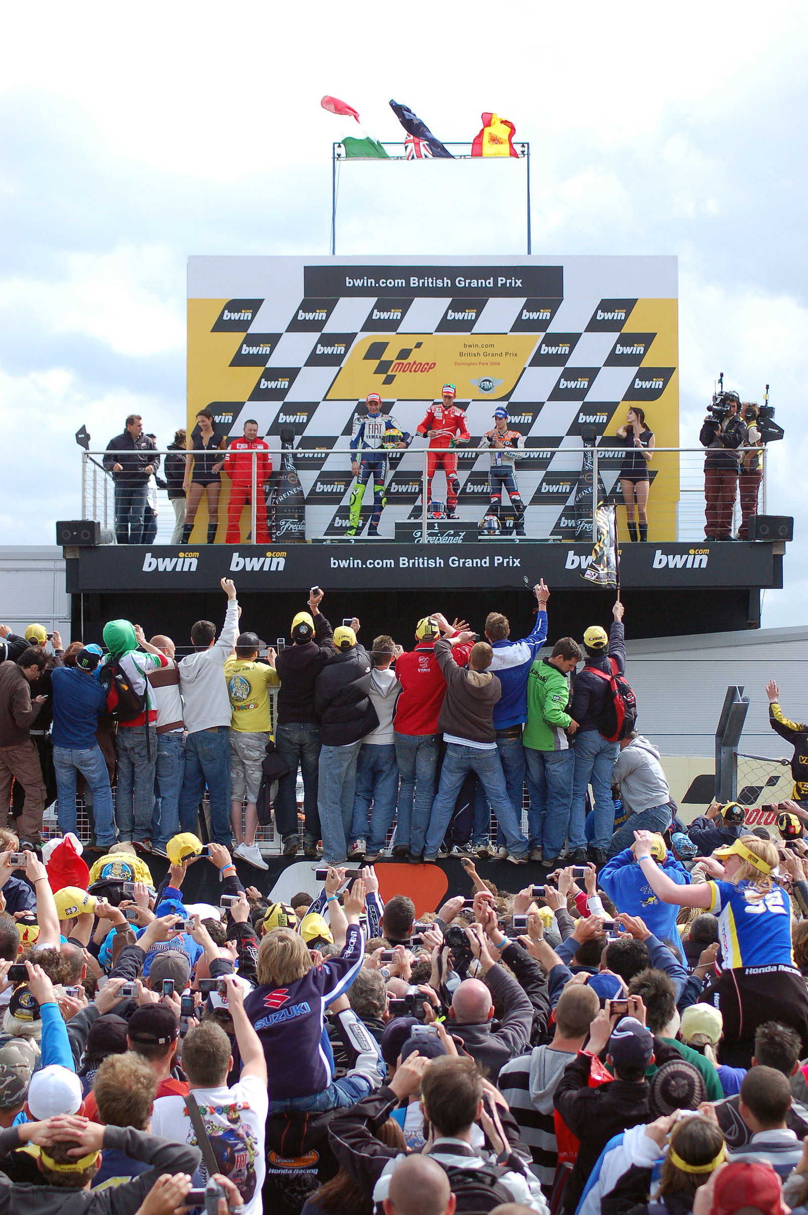 Track invasion, British MotoGP 2008