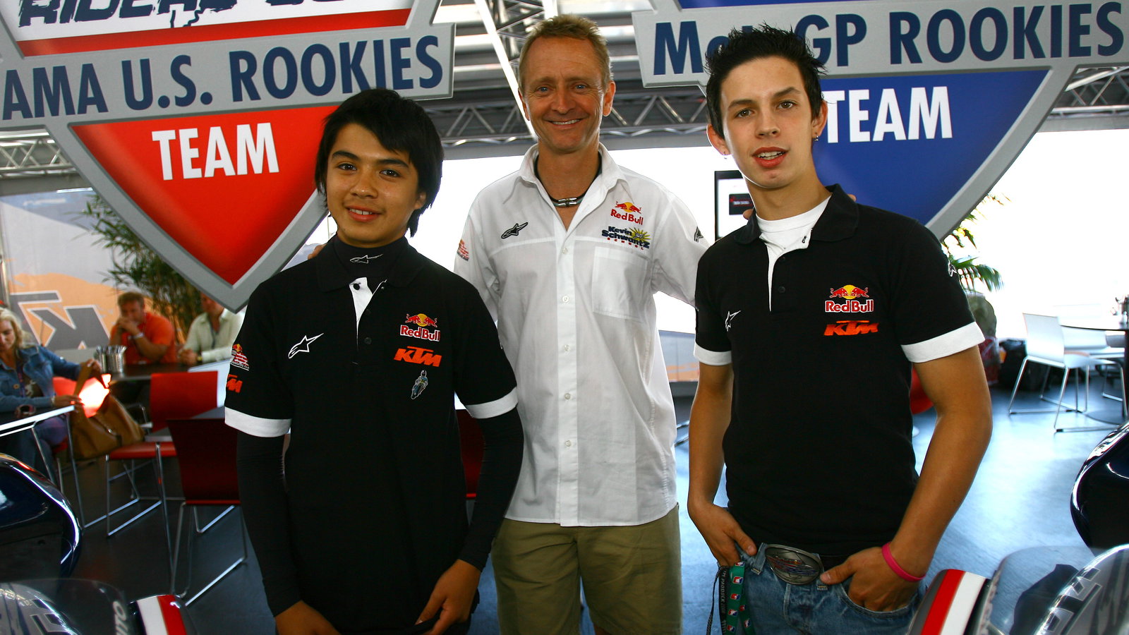 Red Bull Rookies Sollis, Schwantz and JD Beach, USA MotoGP 2008