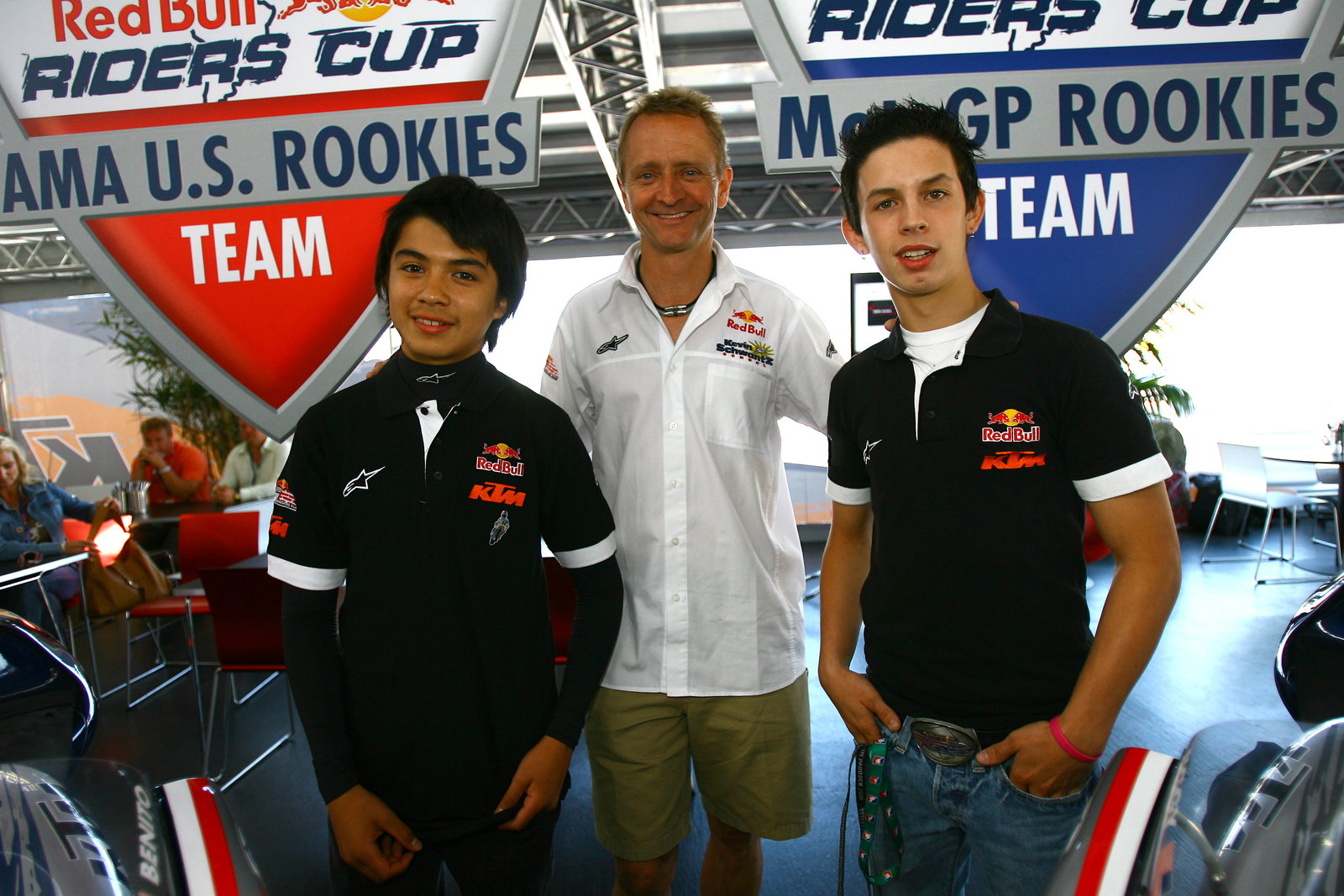Red Bull Rookies Sollis, Schwantz and JD Beach, USA MotoGP 2008