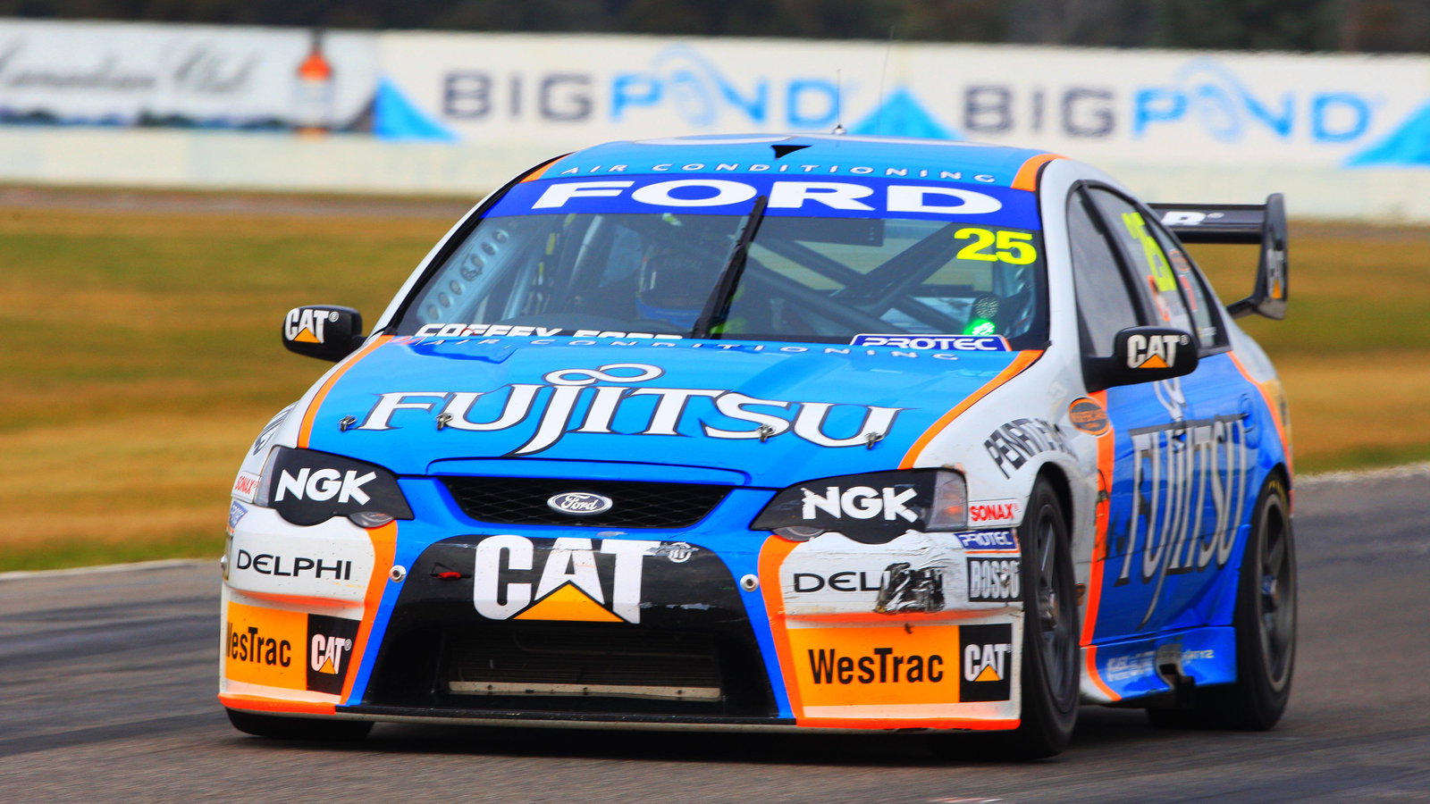 Jason Bright (aust) Fujitsu Britek FordV8 Supercars Rd 8Winton Motor racewayBenalla Vic
