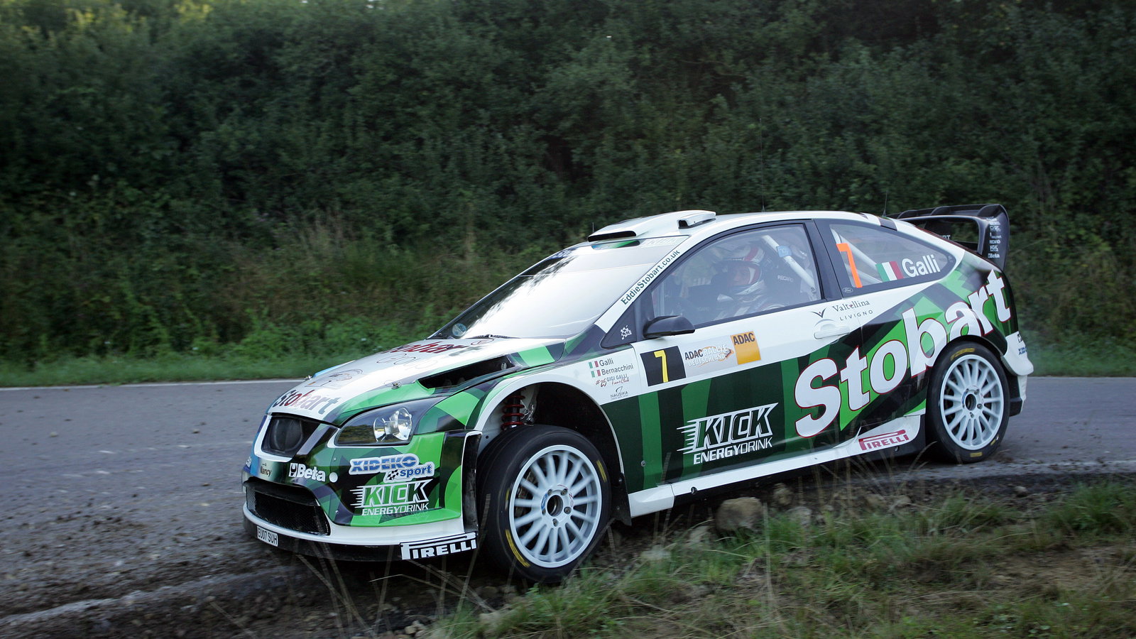 Gigi Galli (ITA) Giovanni Bernacchini (ITA) Ford Focus RS WRC 07, Stobart VK M-Sport Ford Rally Team