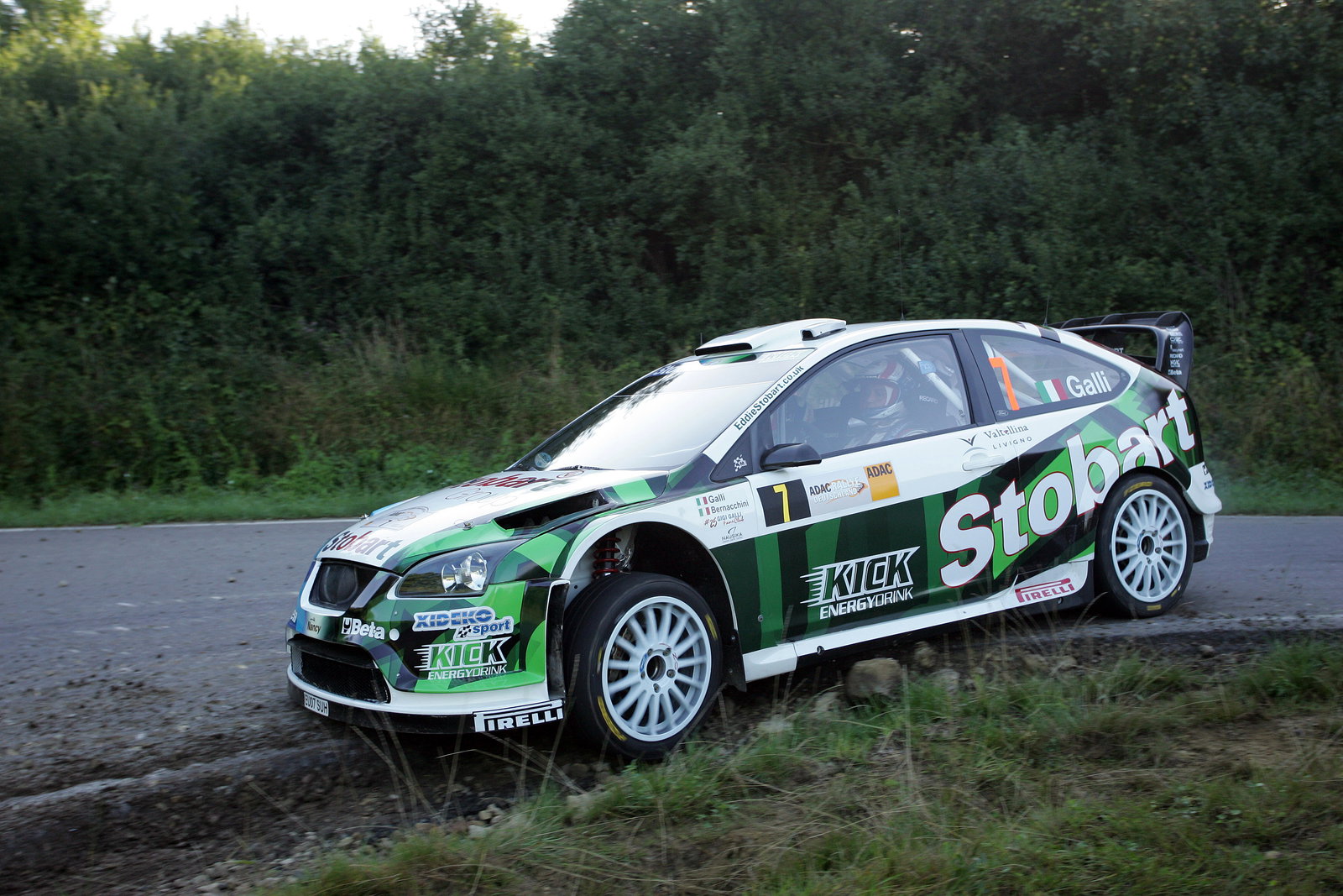 Gigi Galli (ITA) Giovanni Bernacchini (ITA) Ford Focus RS WRC 07, Stobart VK M-Sport Ford Rally Team