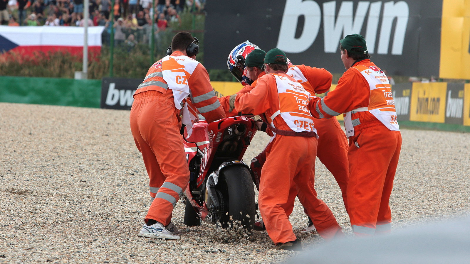 Stoner crash, Czech MotoGP 2008