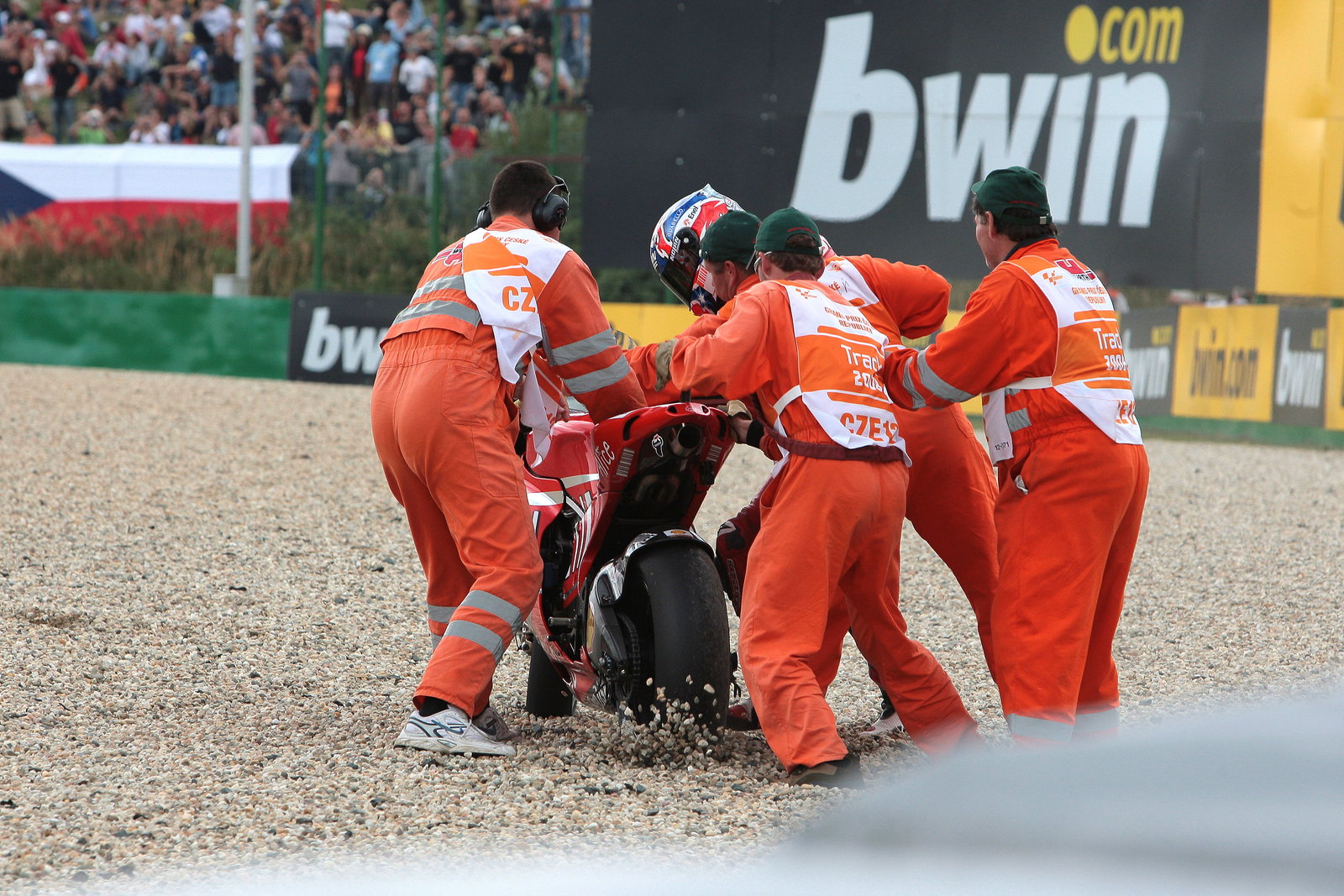 Stoner crash, Czech MotoGP 2008