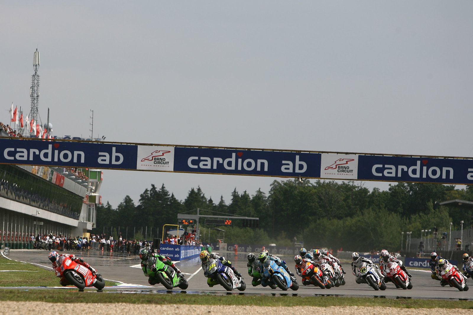 Race Start, Czech MotoGP Race 2008