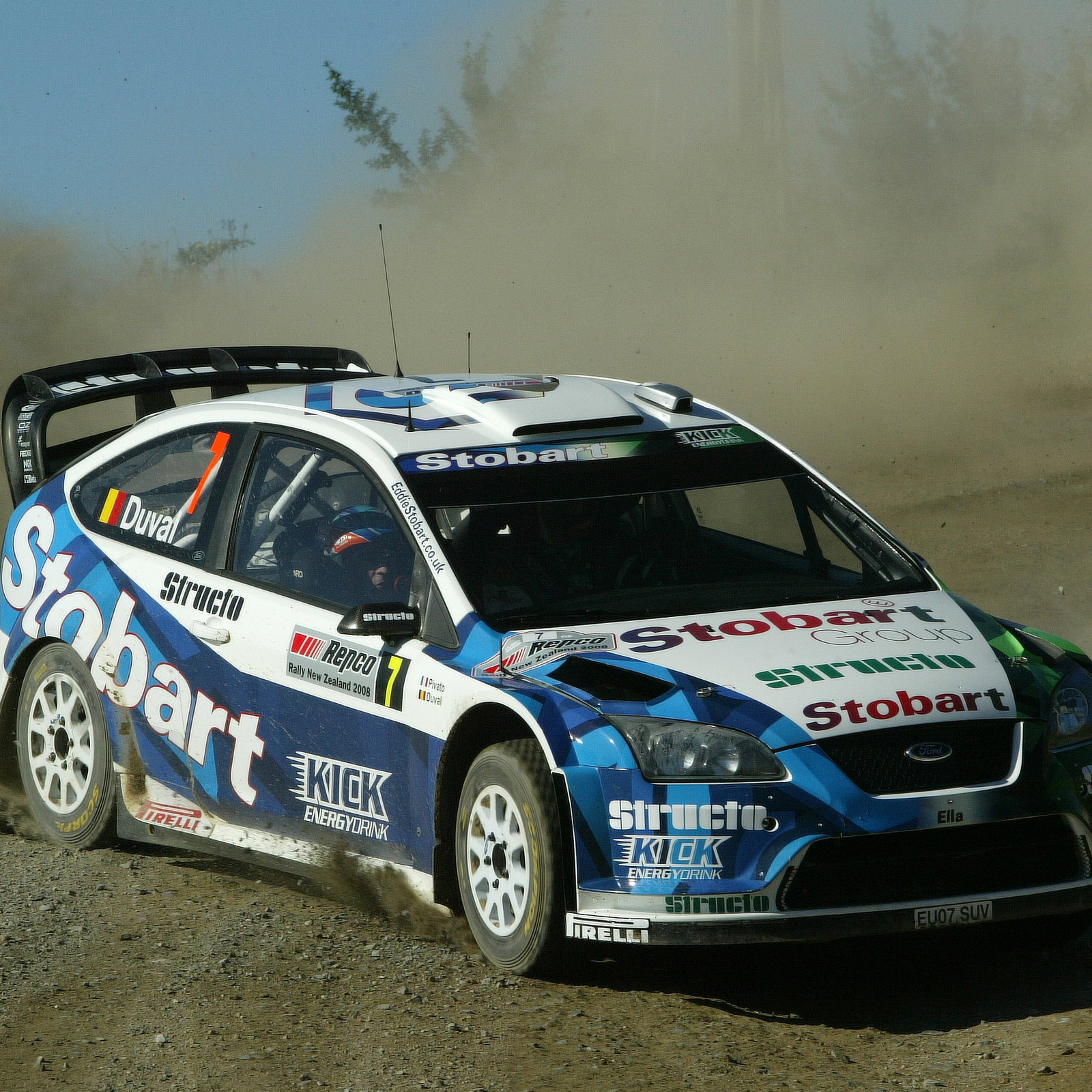 Francois Duval (B) Patrick Pivato (B) Ford Focus RS WRC 07