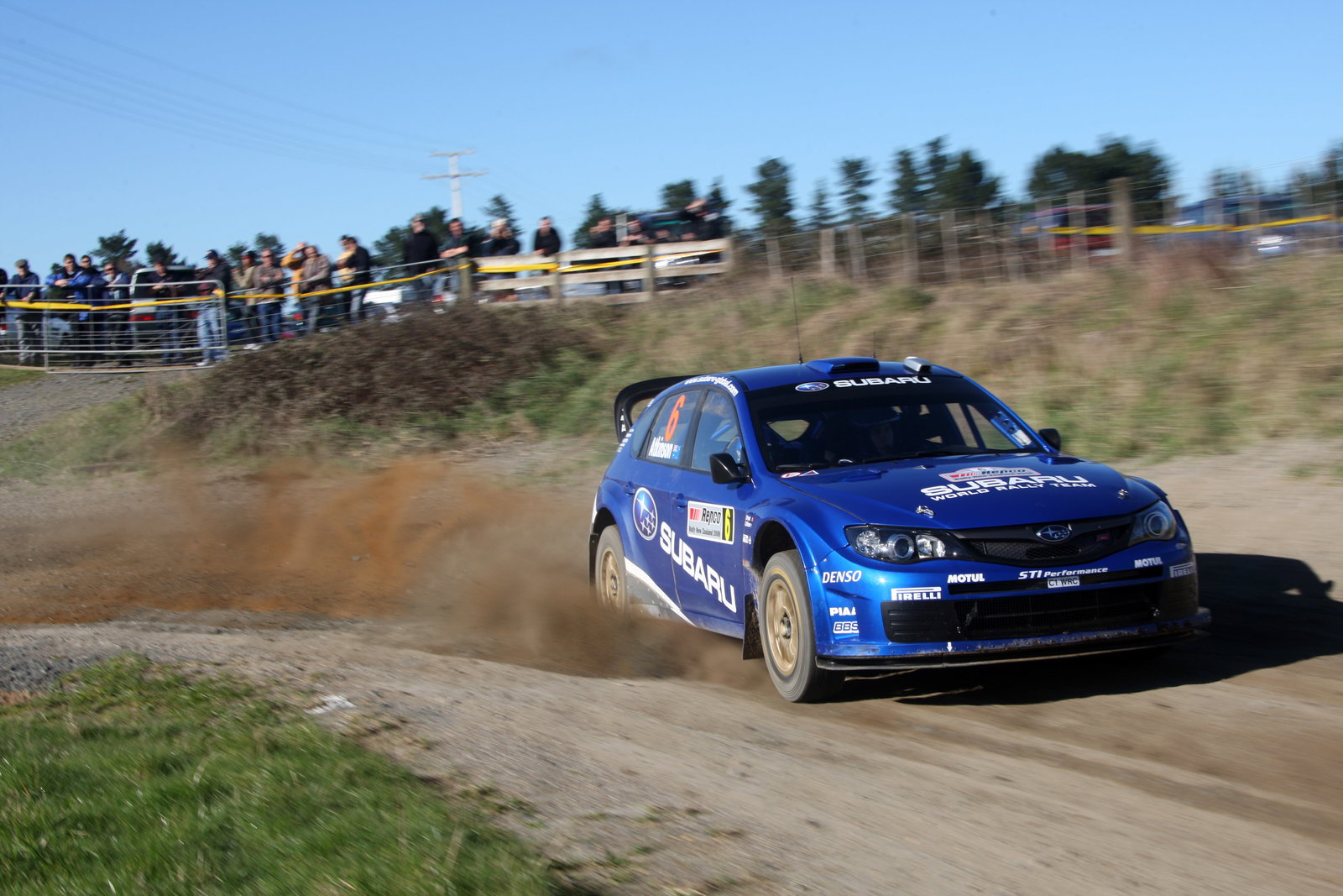 Chris Atkinson (AUS) Stephane Prevot (B) Subaru Impreza WRC 2008