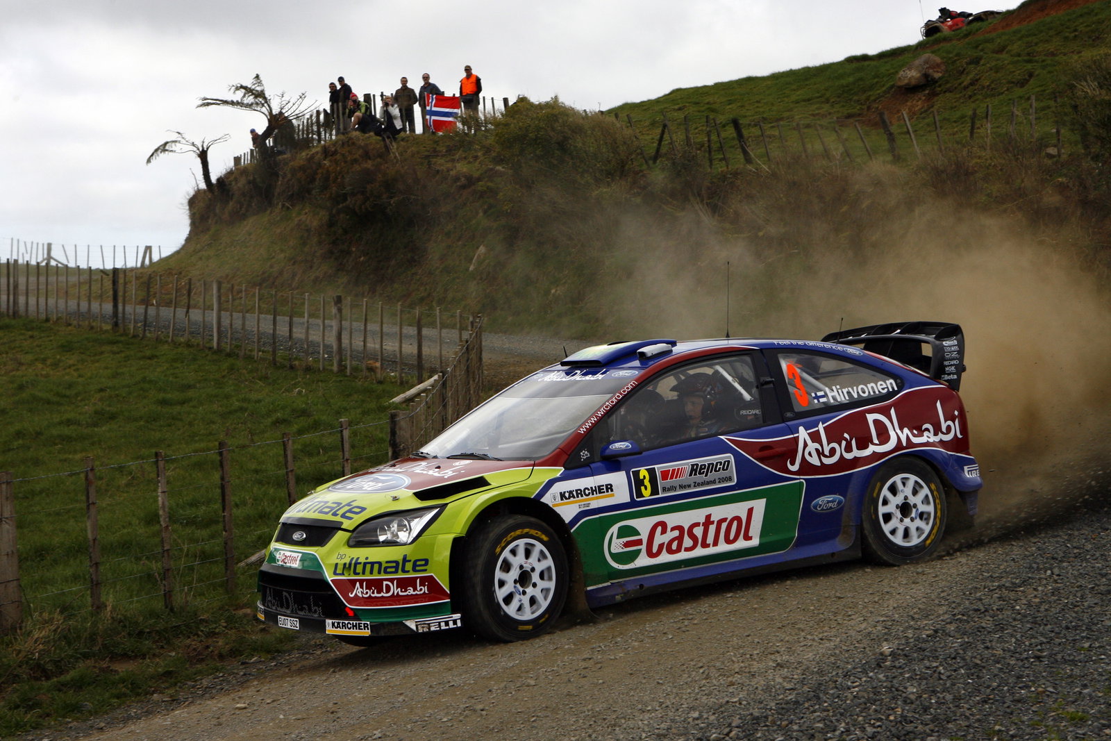 Mikko Hirvonen (FIN) Jarmo Lehtinen (FIN) Ford Focus RS WRC 07