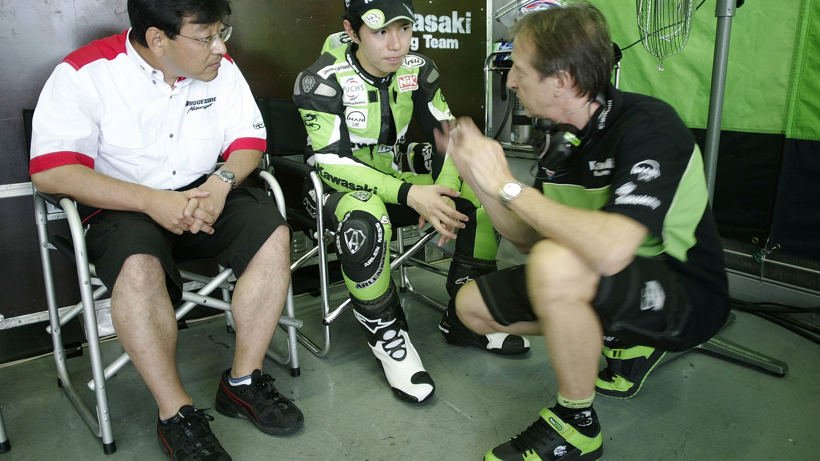 Hiroshi Yamada, Nakano, Fiorenzo Fanali, Sepang MotoGP Test, 11-13th, February, 2005