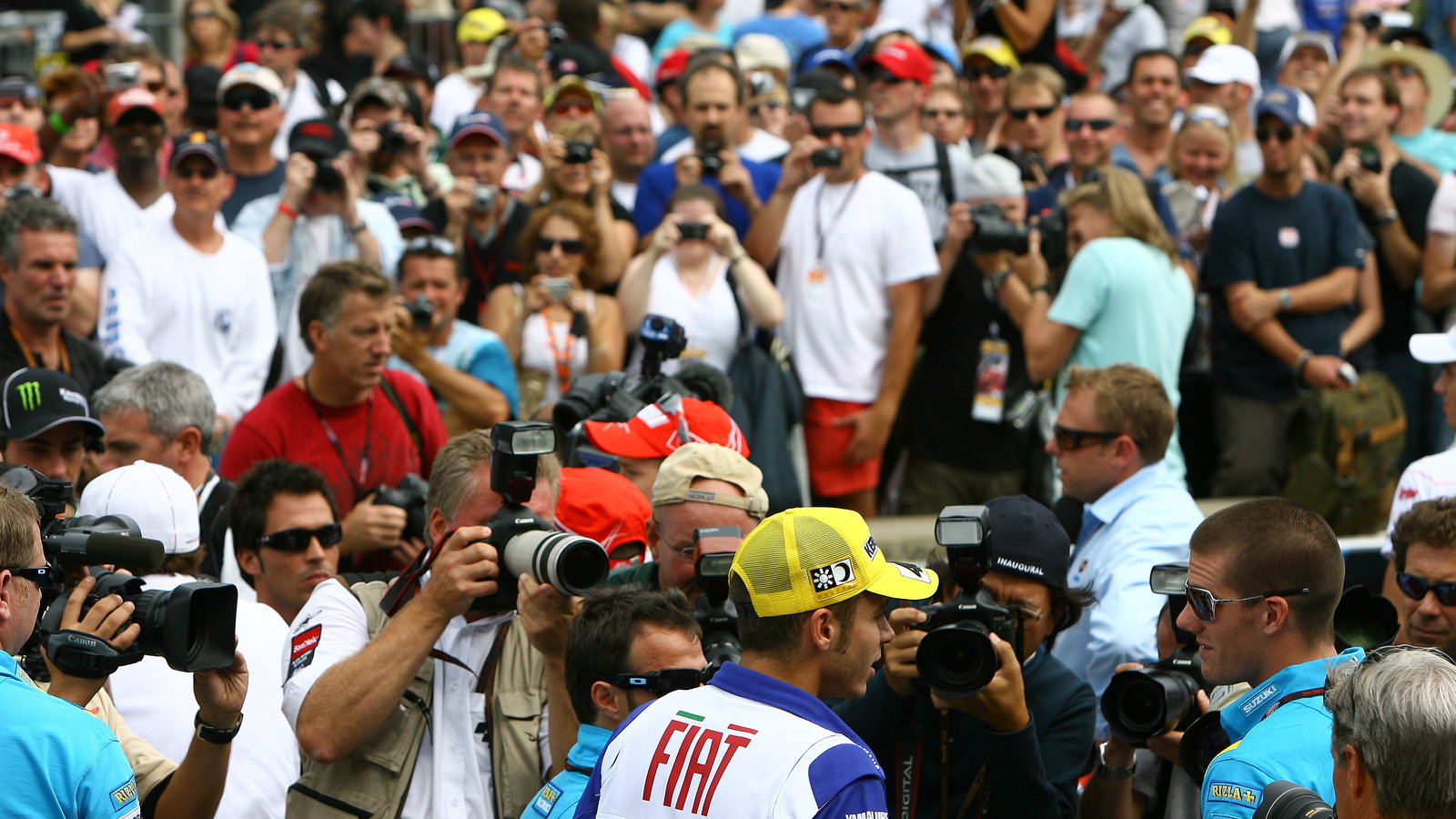 Rossi and Spies, Indianapolis MotoGP 2008