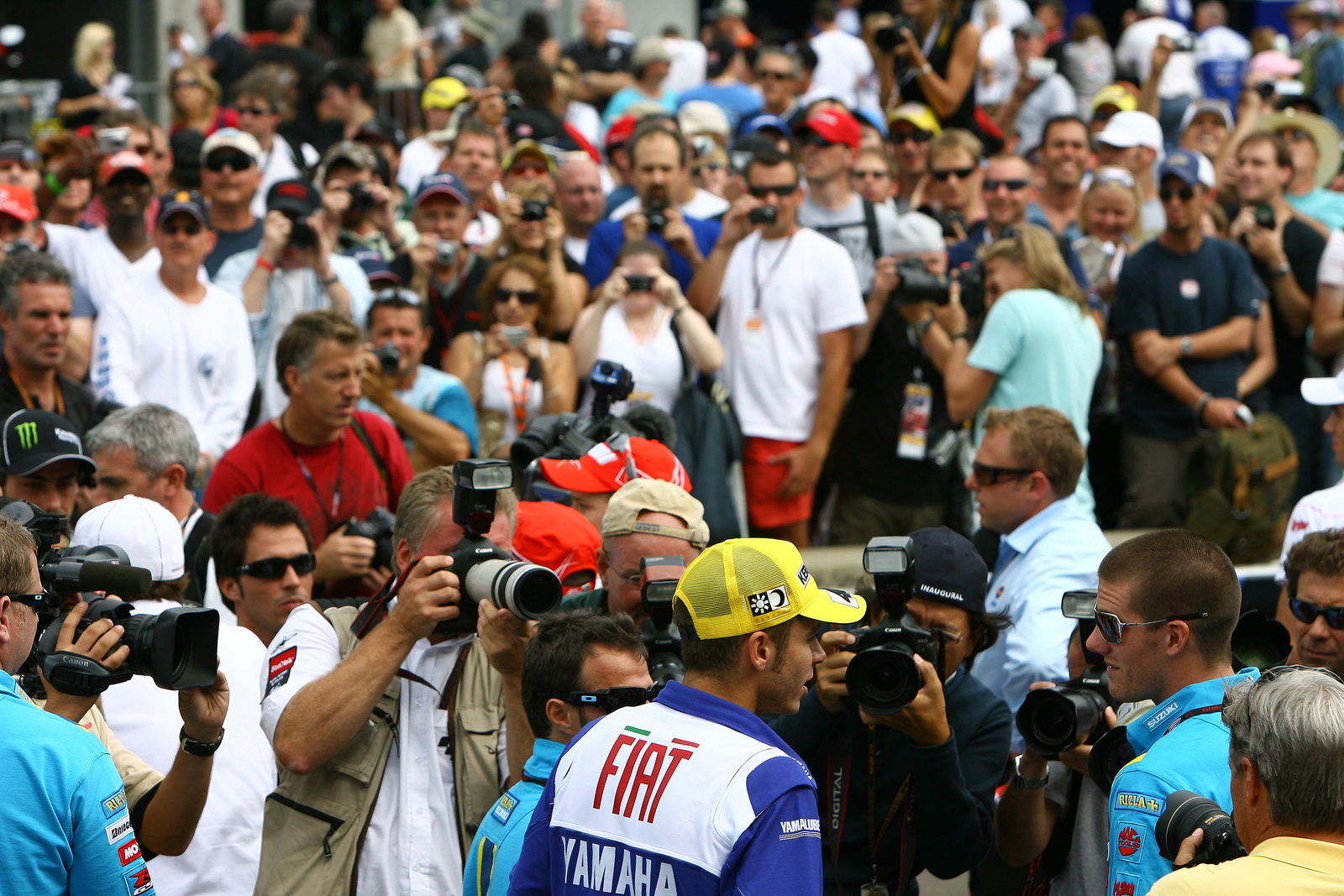 Rossi and Spies, Indianapolis MotoGP 2008