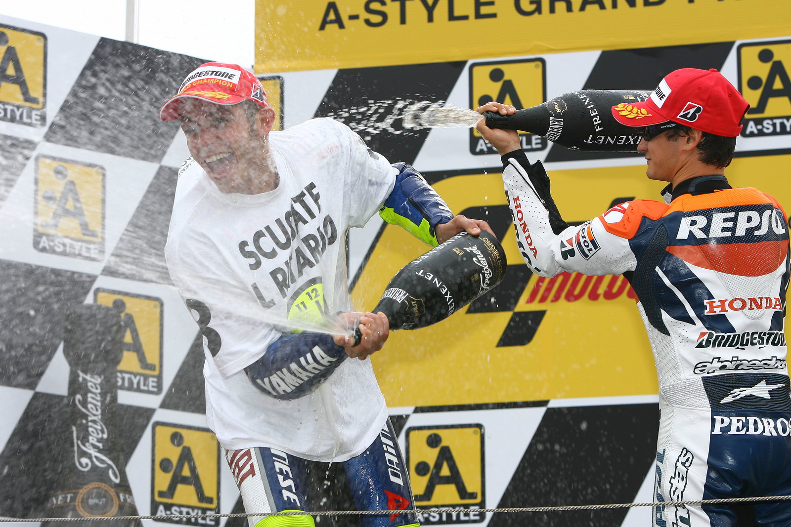 Rossi, Pedrosa, Japanese MotoGP 2008