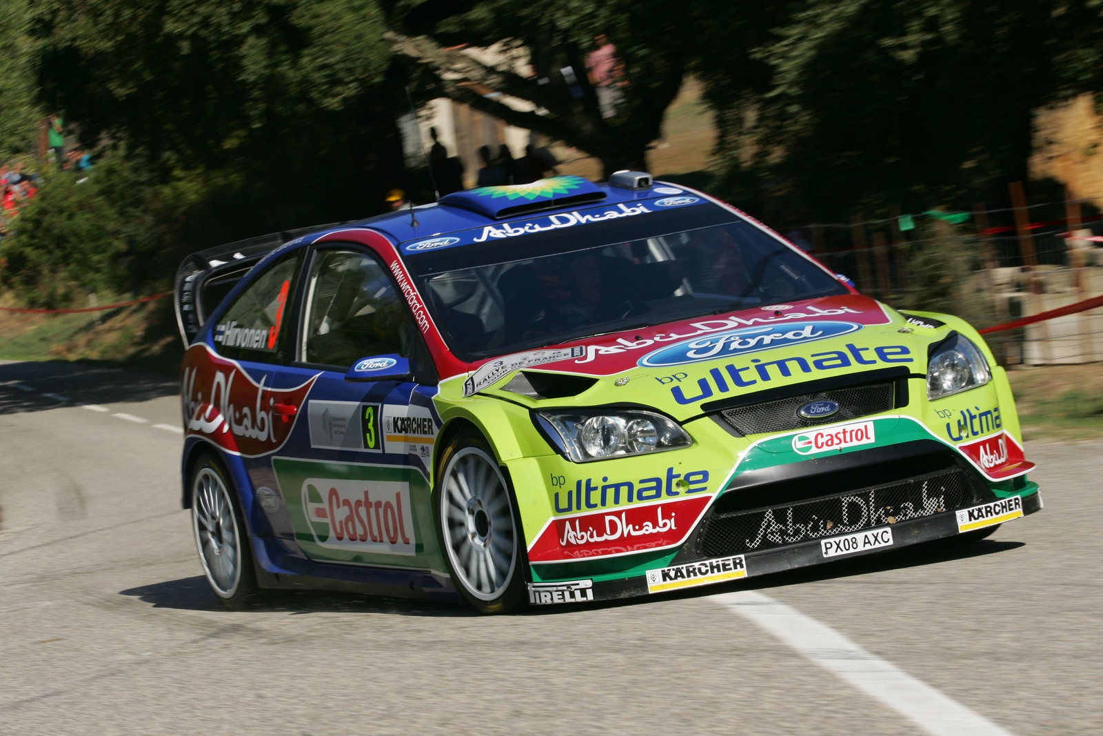 Mikko Hirvonen (FIN) Jarmo Lehtinen(FIN), Ford Focus RS WRC07, BP Ford Abu Dhabi World Rally Team