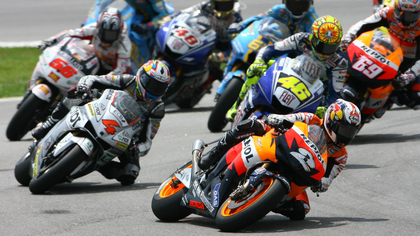 Pedrosa, Dovizioso, Malaysian MotoGP Race 2008