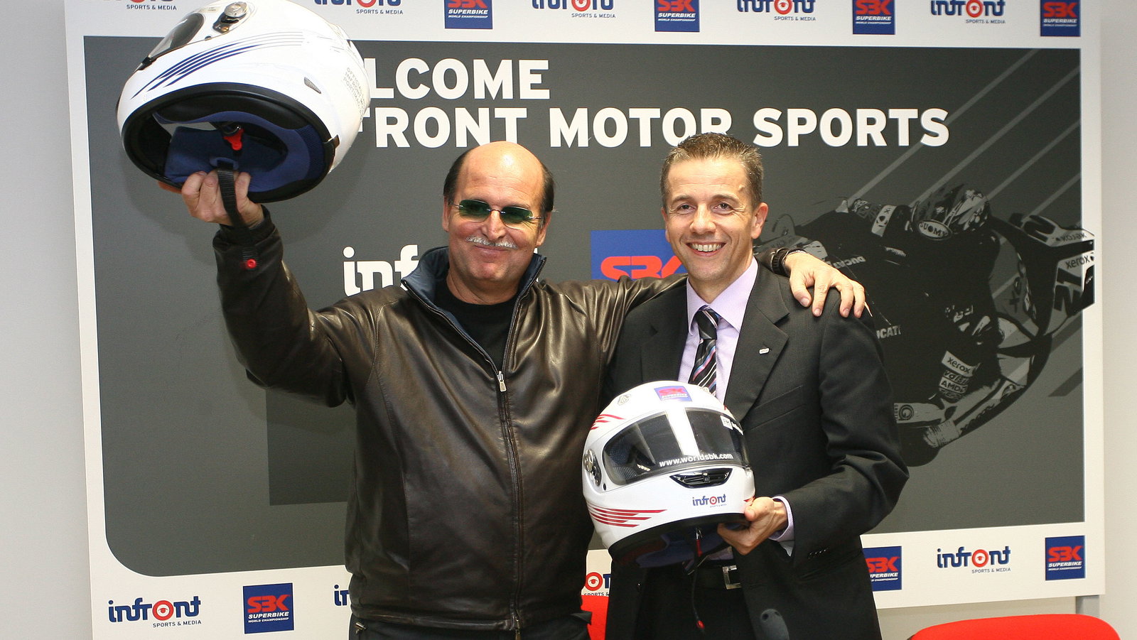 Philippe Blatter, INFRONT President and CEO, Maurizio Flammini, Portuguese WSBK 2008