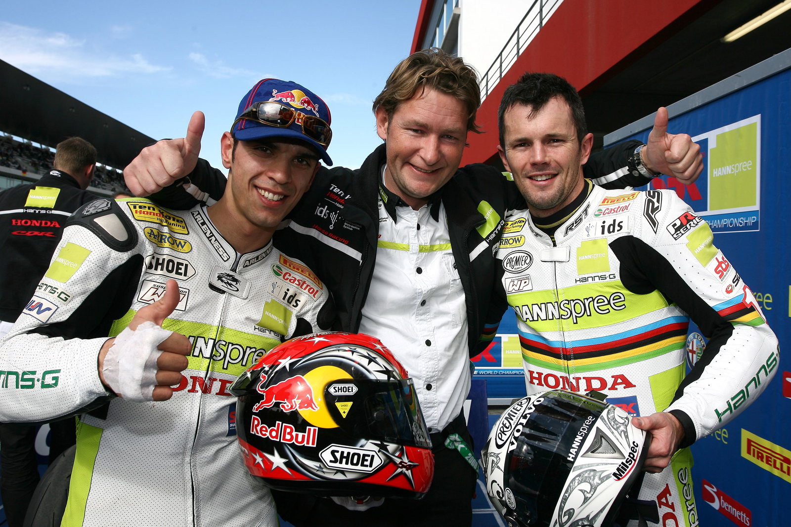 Sofuoglu, Pitt, Ronald Ten Kate, Portuguese WSS Race 2008