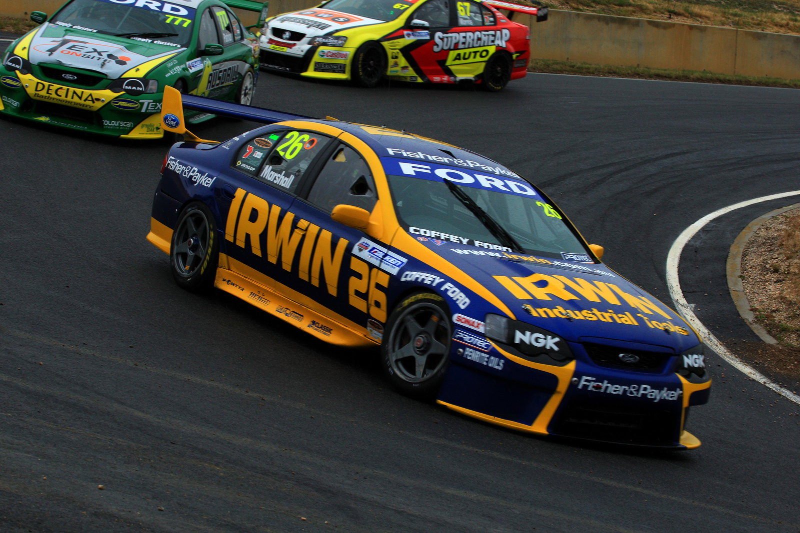 Marcus Marshall, (aust) Irwin Tools Britek Ford
Falken Tasmania Challenge
Rd 13 V8 Supercars
Sy