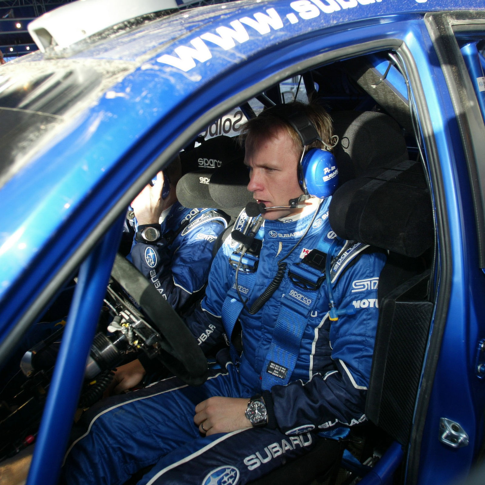 Petter Solberg (N) Philip Mills (GB) Subaru Impreza WRC 08, Subaru World Rally Team