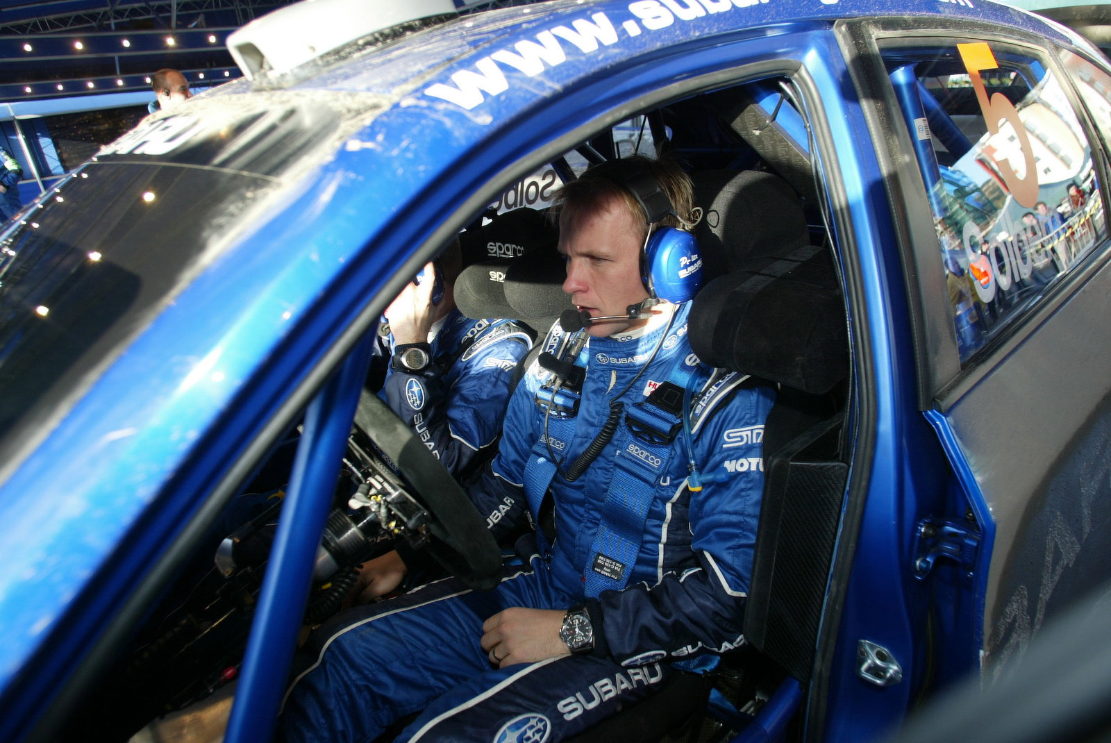 Petter Solberg (N) Philip Mills (GB) Subaru Impreza WRC 08, Subaru World Rally Team