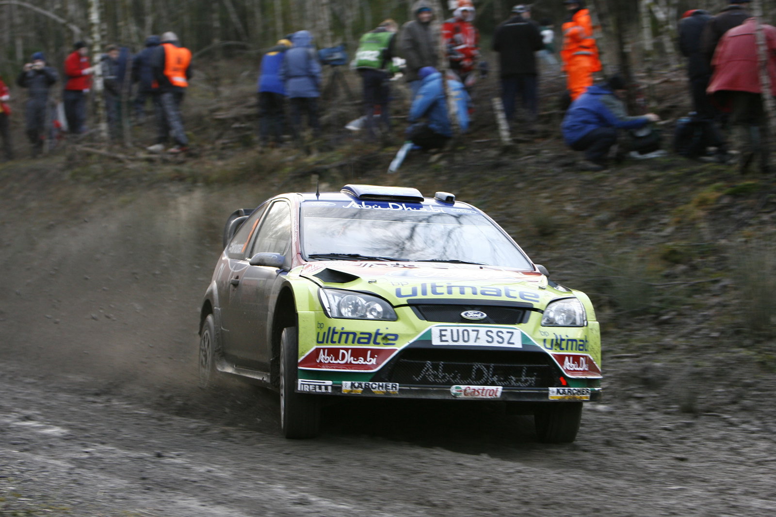 Mikko Hirvonen (FIN) Jarmo Lehtinen (FIN) Ford Focus RS WRC07, BP Ford Abu Dhabi WRT