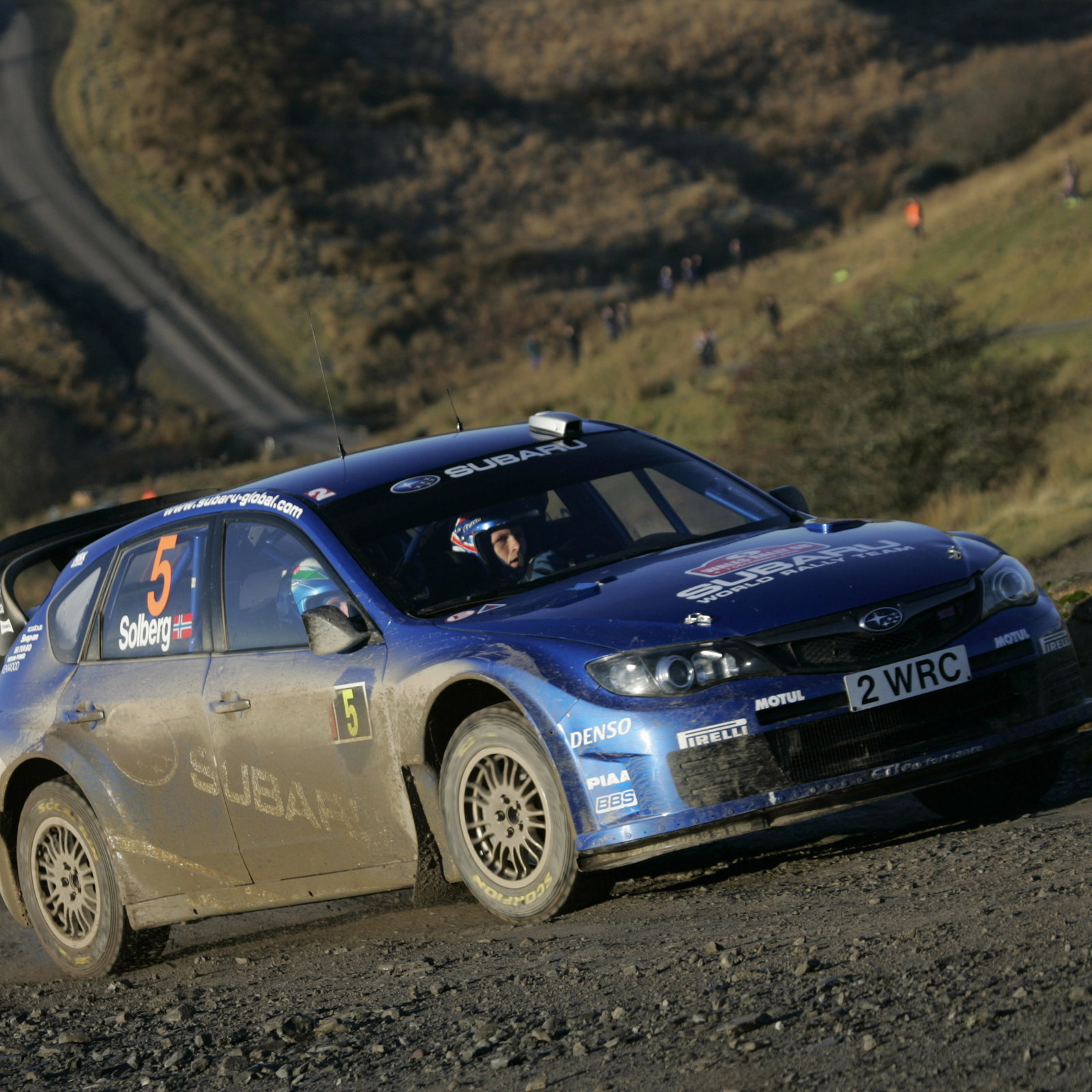 Petter Solberg (N) Philip Mills (GB) Subaru Impreza WRC 08, Subaru World Rally Team