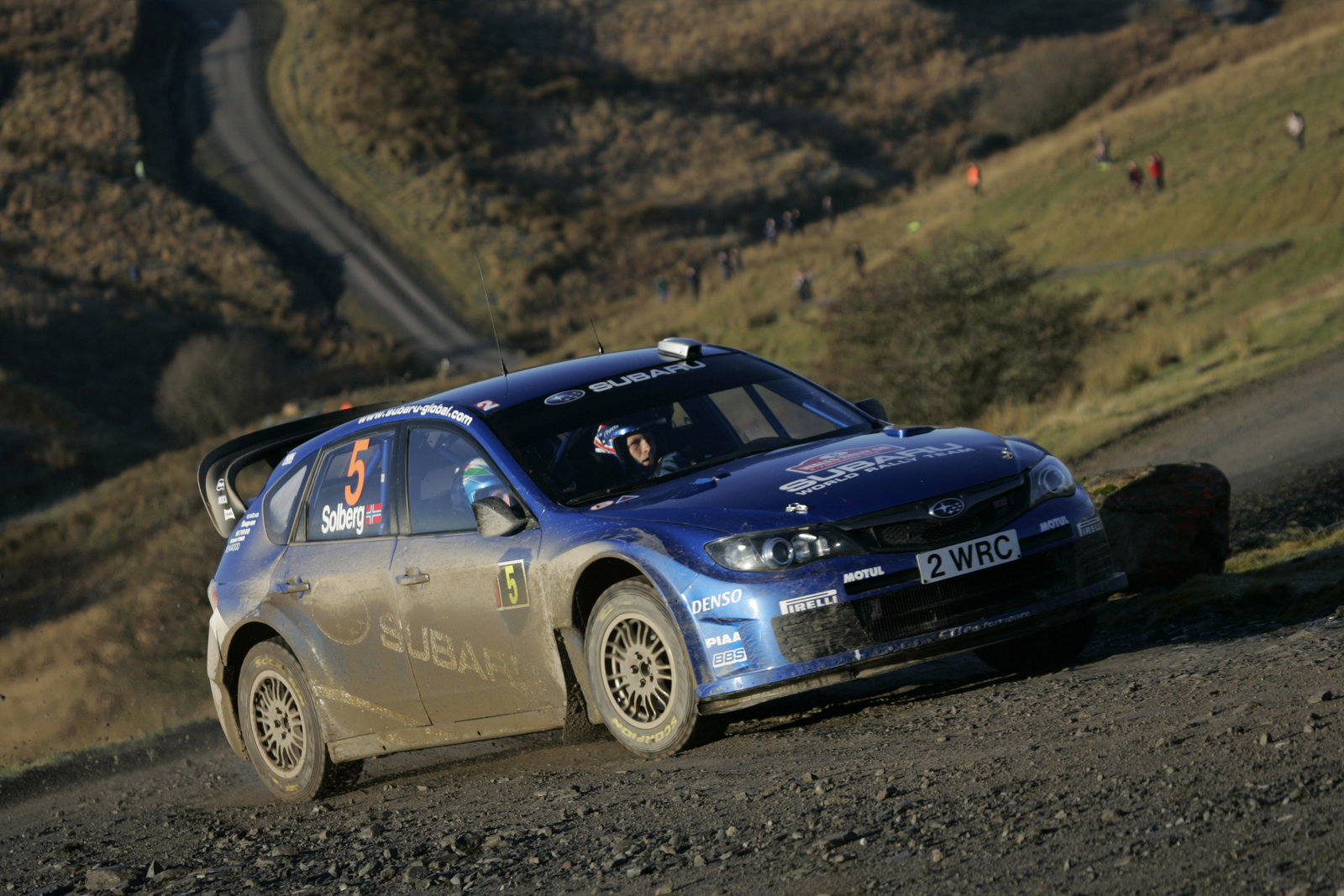 Petter Solberg (N) Philip Mills (GB) Subaru Impreza WRC 08, Subaru World Rally Team
