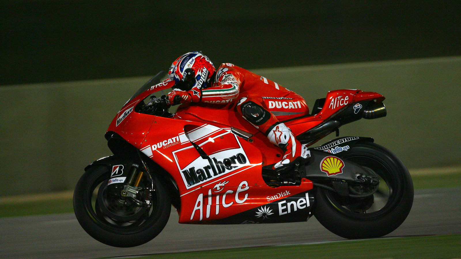 Stoner, Qatar MotoGP tests 2009