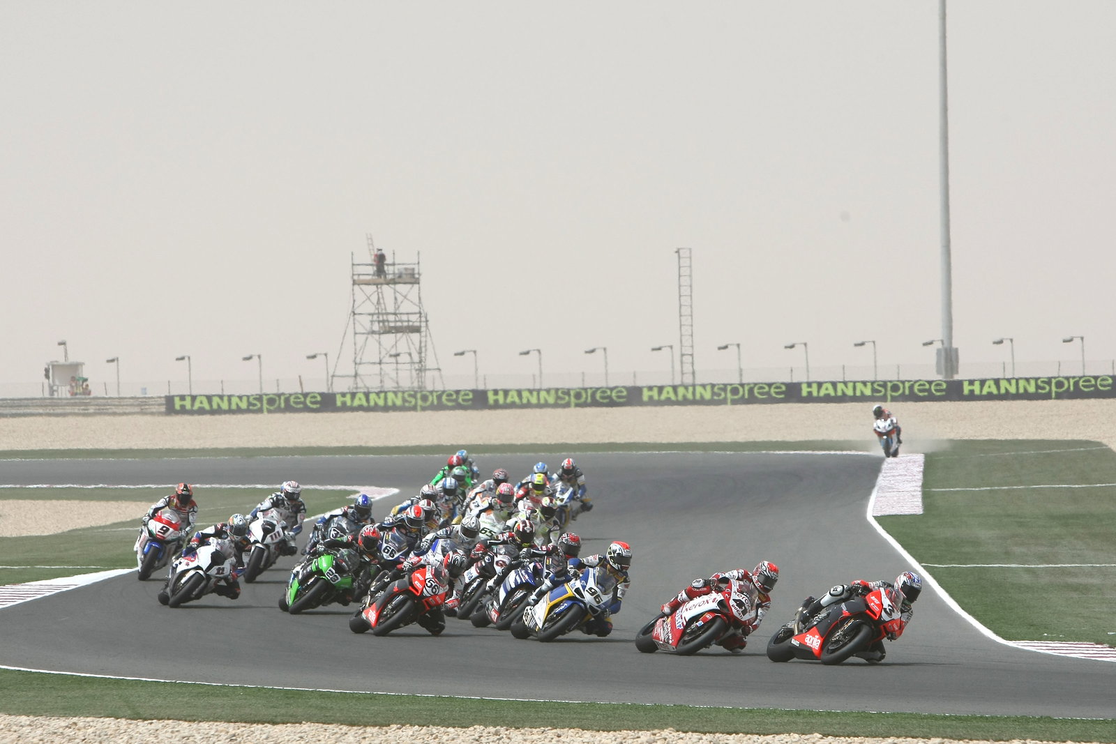 Biaggi, Race start, Qatar WSBK Race 1 2009