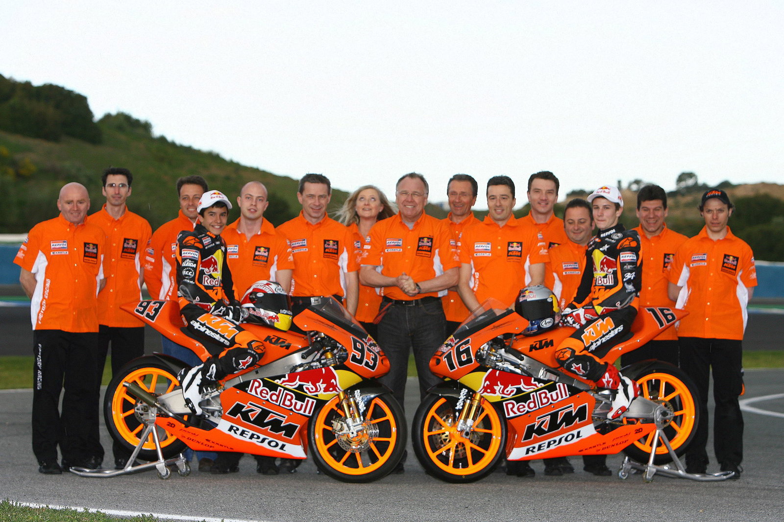 KTM team shoot, Jerez 125/250GP Test 2009
