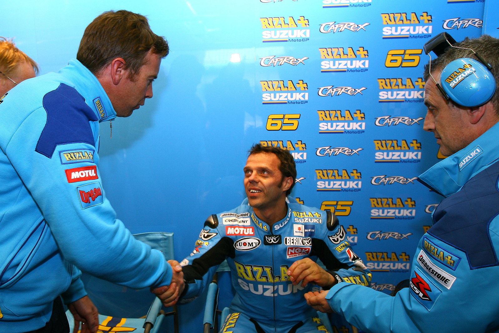 Denning and Capirossi, Jerez MotoGP Test 2009