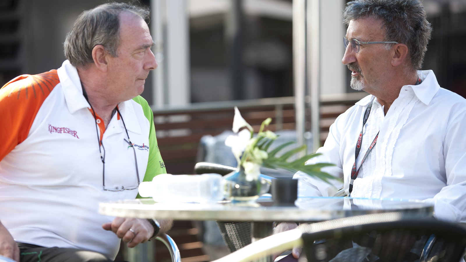Ian Phillips (GBR) Force India F1, Eddie Jordan (IRE), Australian F1 Grand Prix, Albert Park, Melbou