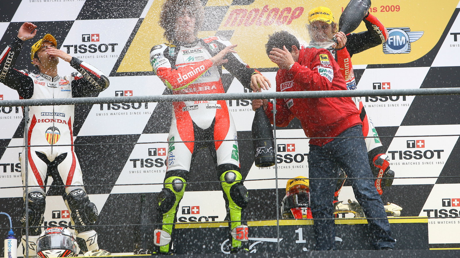 Faubel, Simoncelli and Locatelli, French 250GP Race 2009