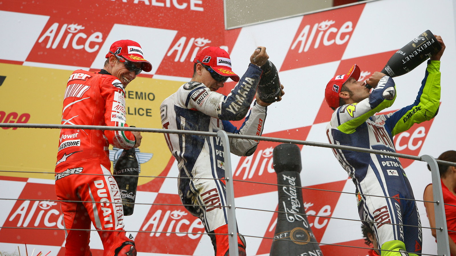 Stoner, Lorenzo, Rossi, Italian MotoGP 2009