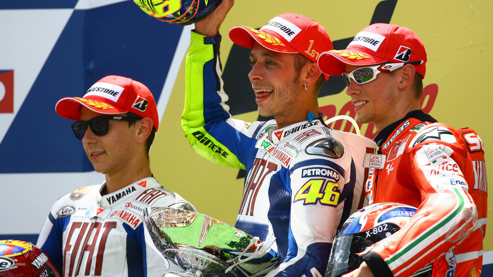 Lorenzo, Rossi, Stoner, Catalunya MotoGP 2009