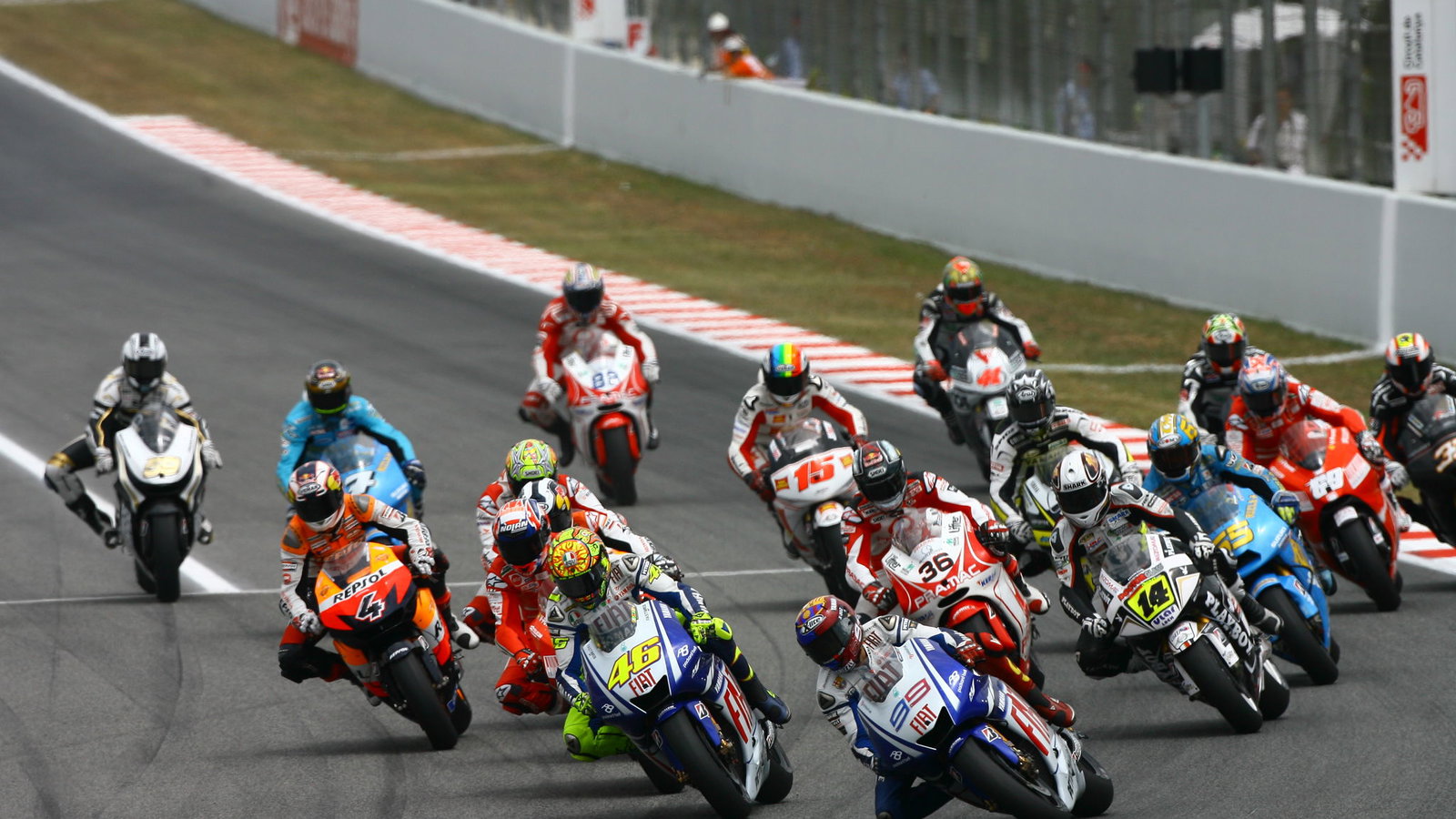 Lorenzo leads start, Catalunya MotoGP 2009