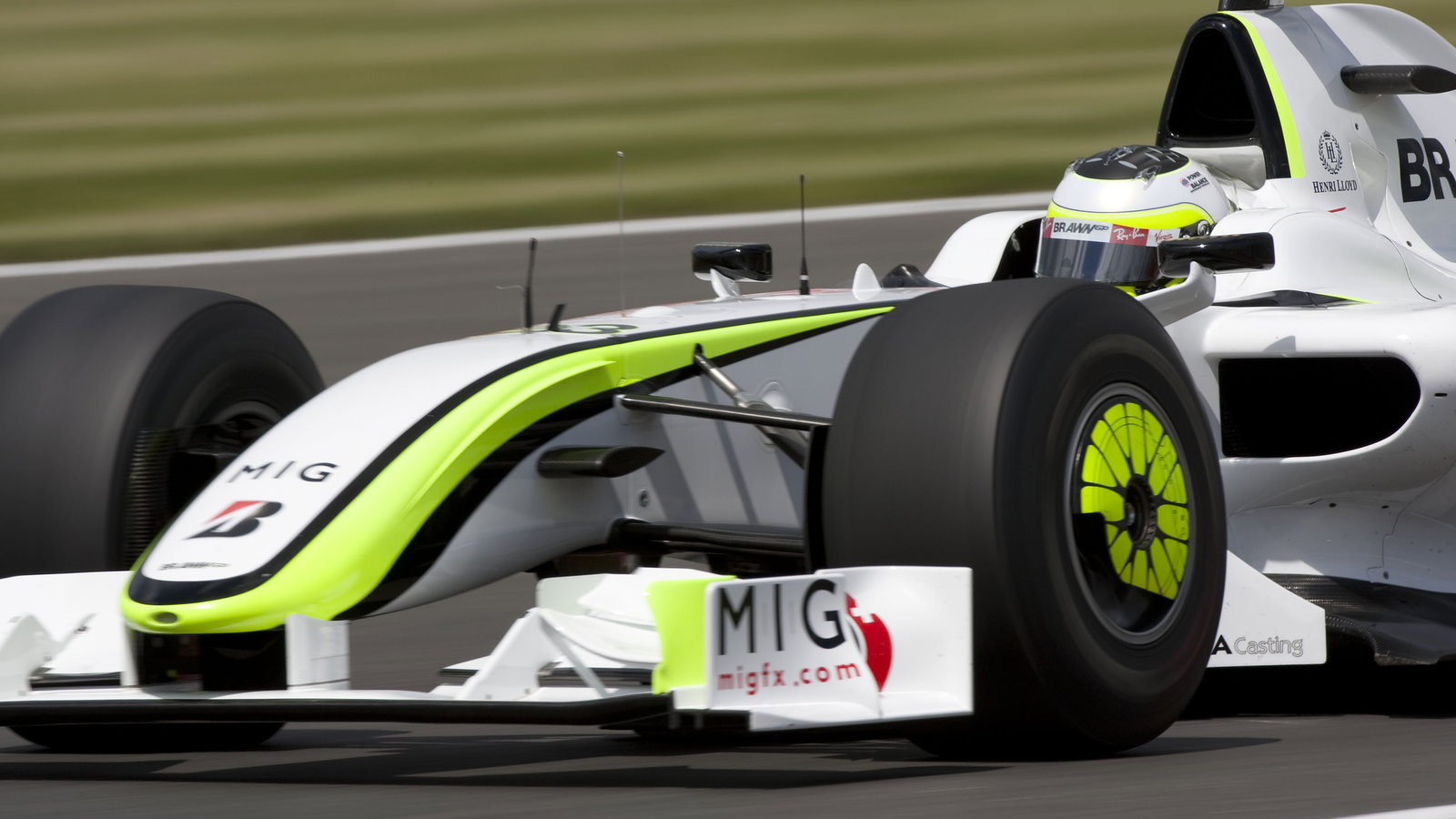 Rubens Barrichello (BRA) Brawn BGP001, British F1, Silverstone, 19th-21st, June, 2009