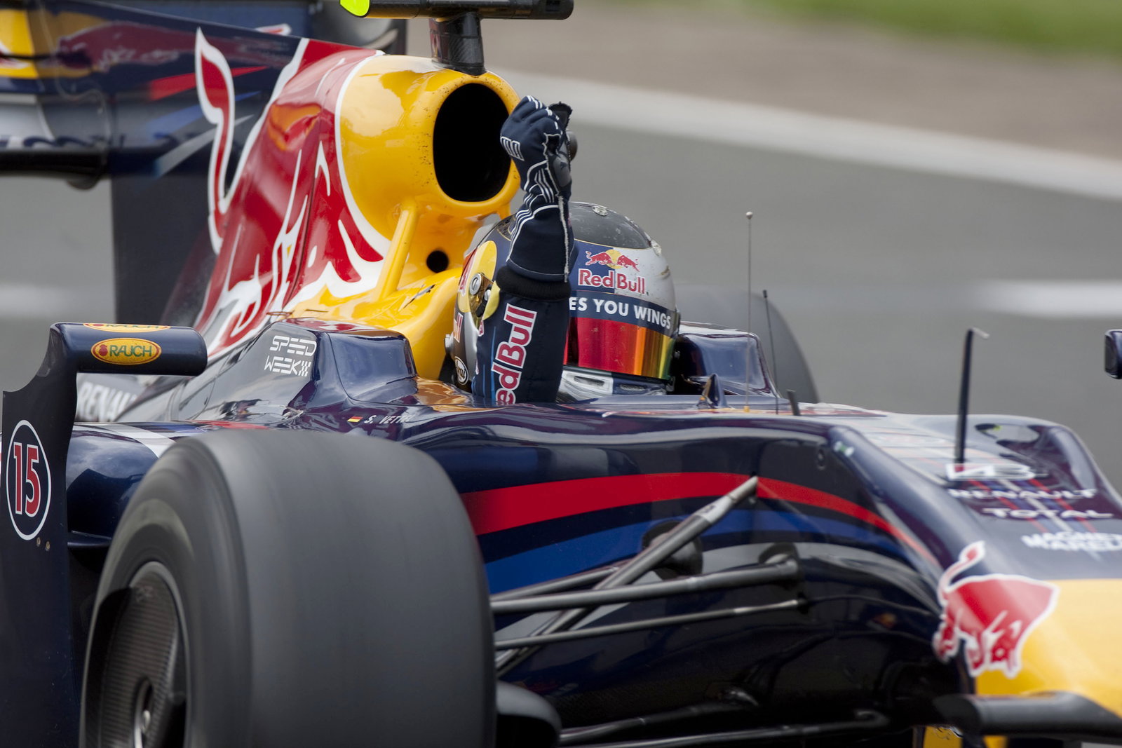 Sebastian Vettel (GER) Red Bull RB5 Wins, British F1, Silverstone, 19th-21st, June, 2009
