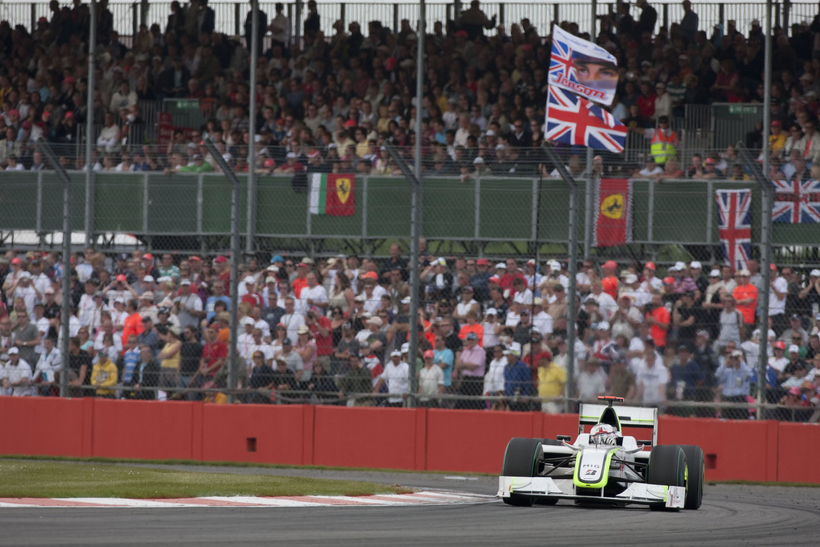 Jenson Button (GBR) Brawn BGP001, British F1, Silverstone, 19th-21st, June, 2009