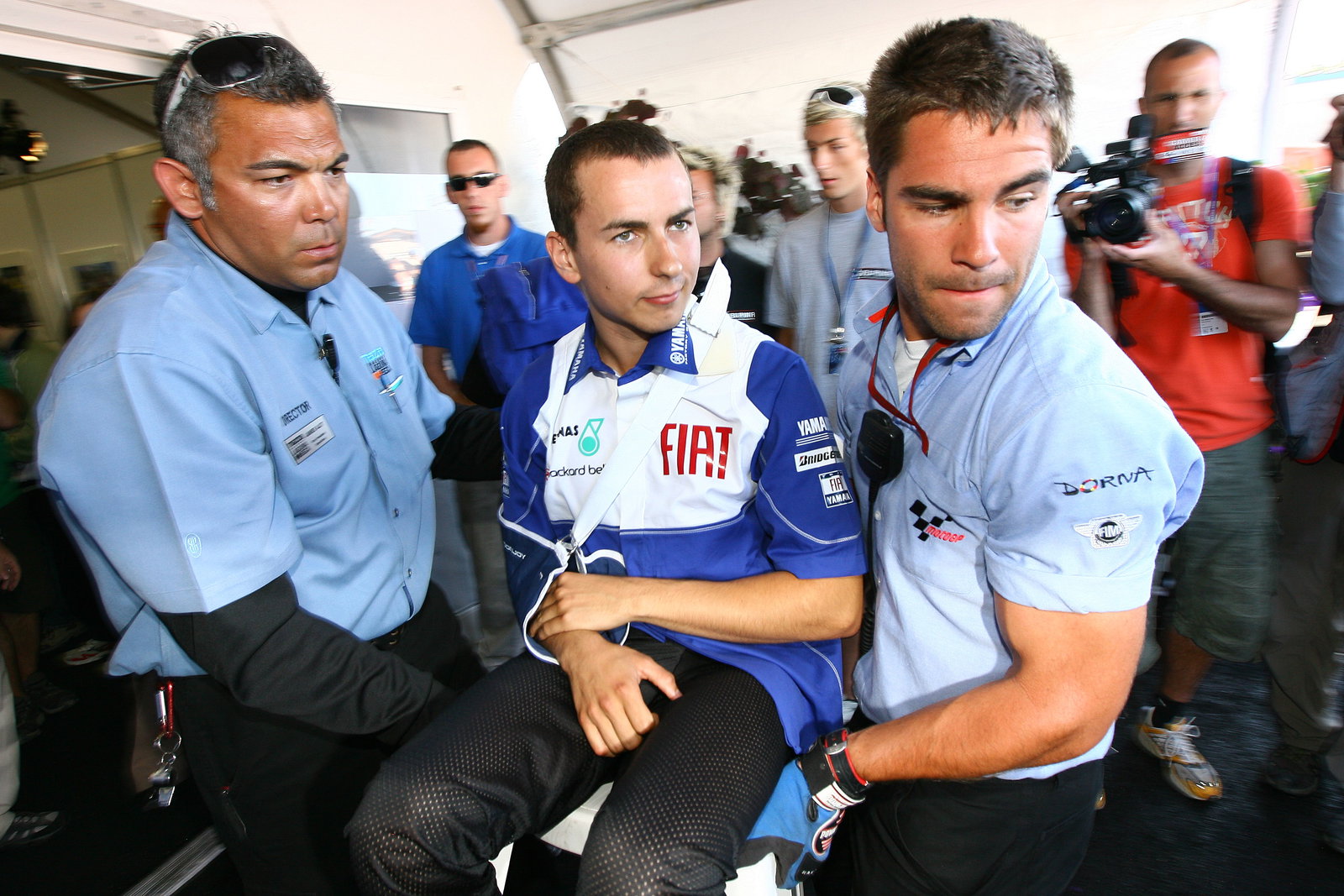 Injured Lorenzo, U.S. MotoGP 2009