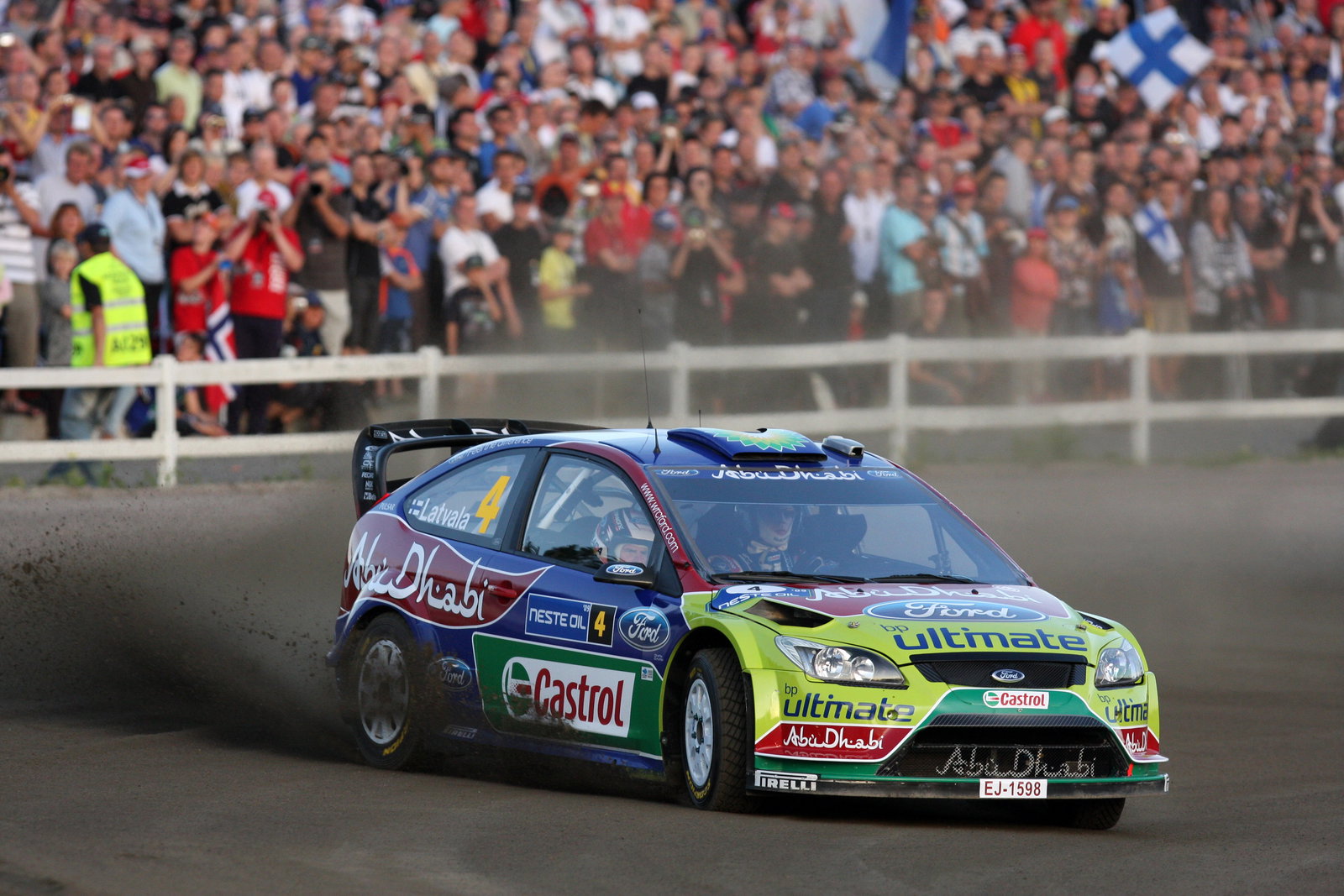 Jari-Matti Latvala (FIN) Miikka Anttila(FIN), Ford Focus RS WRC08, BP Ford Abu Dhabi World Rally Tea