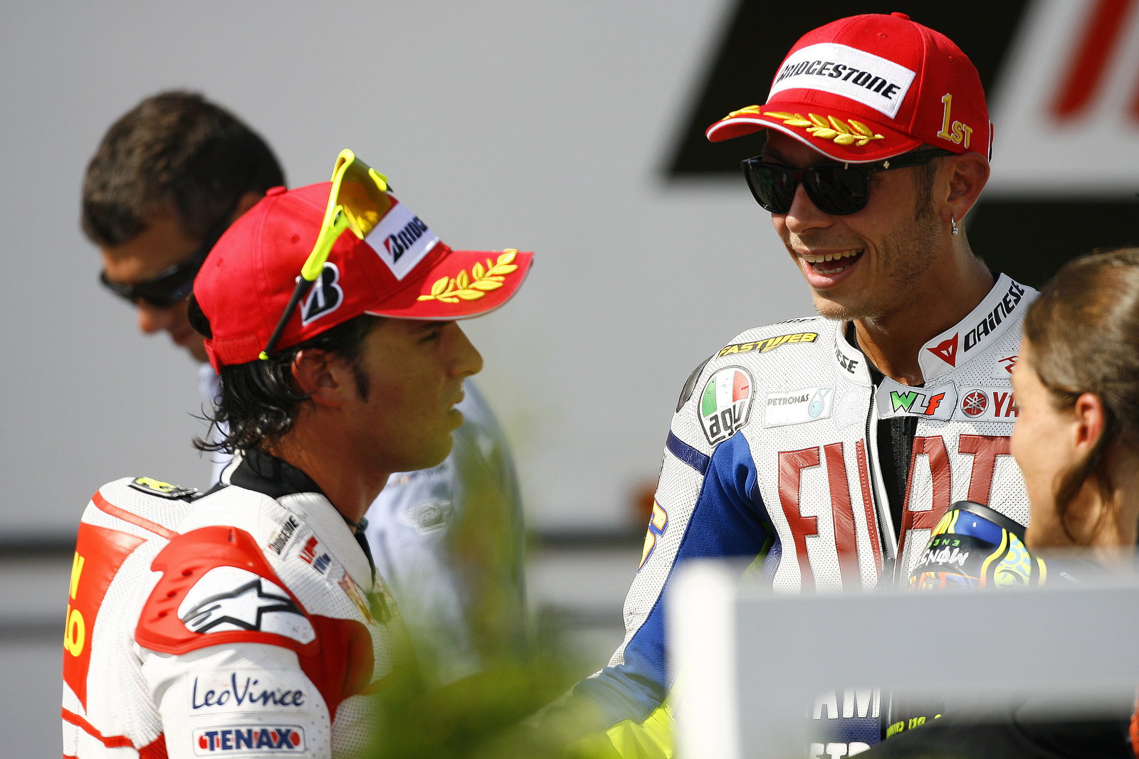 Elias and Rossi, Czech MotoGP 2009