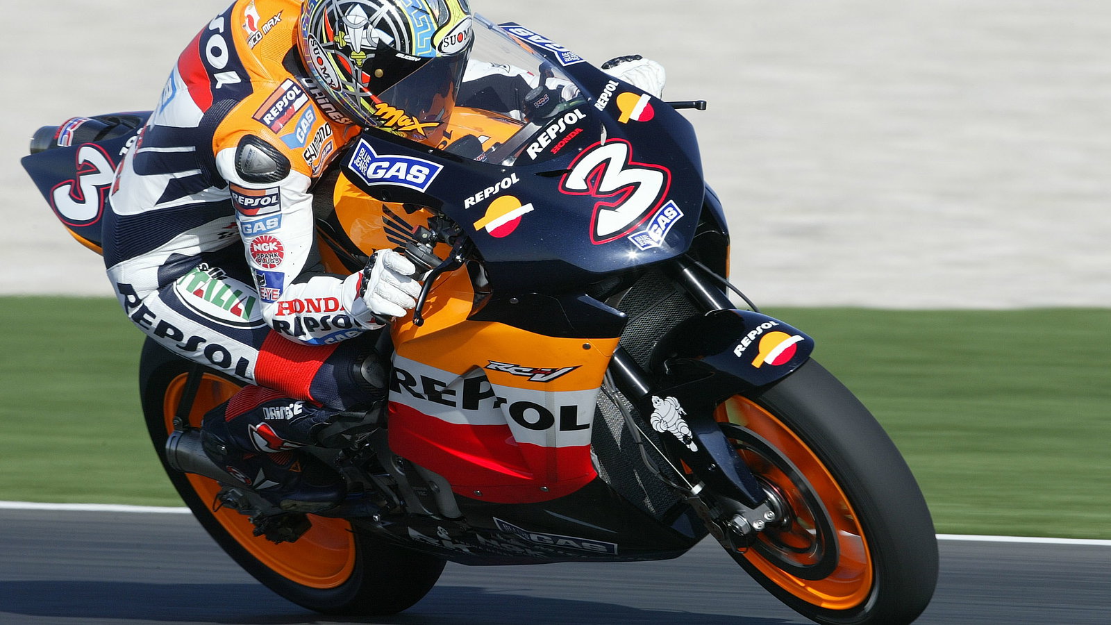Biaggi, Qatar MotoGP Test 1-3rd, March, 2005