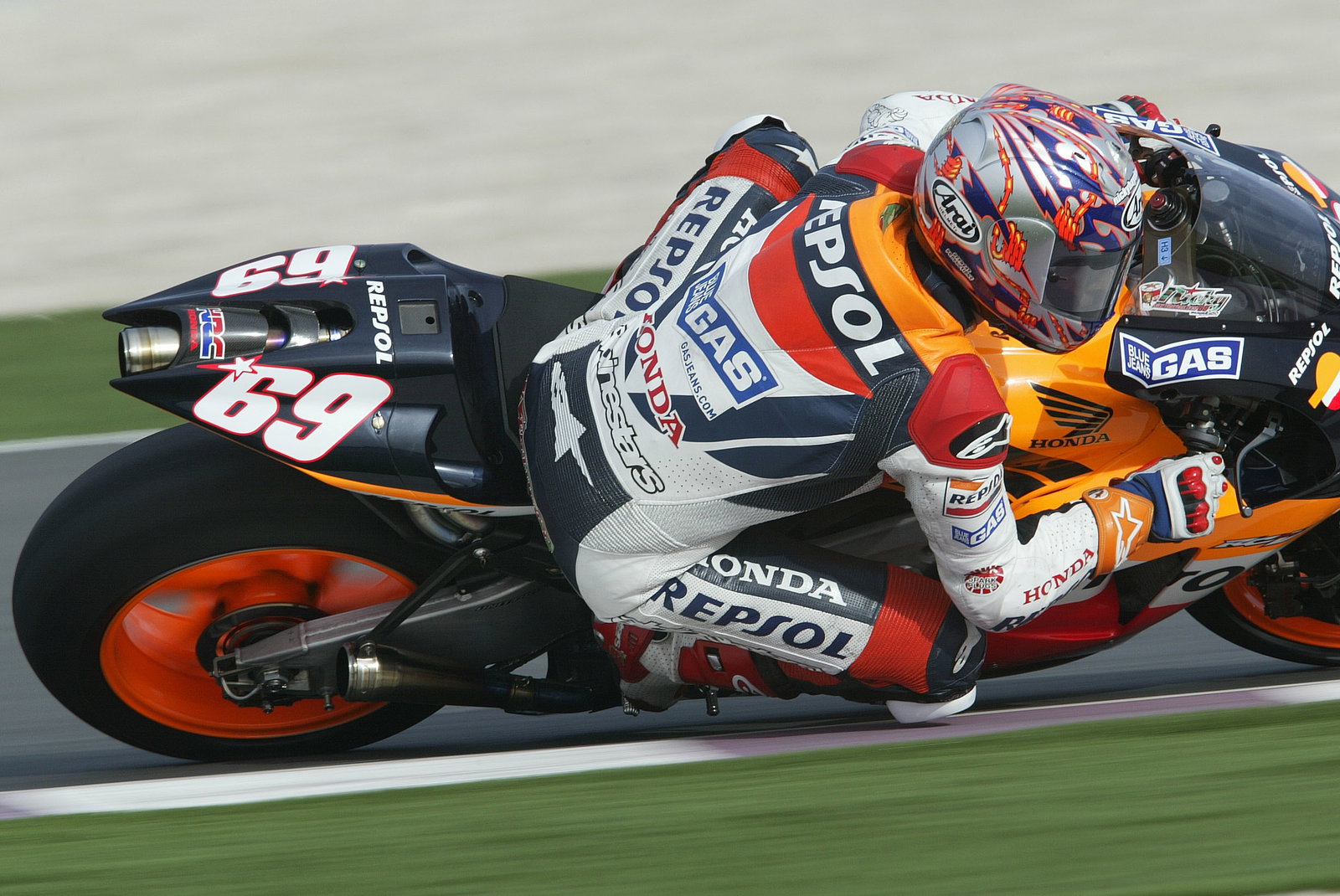 Hayden, Qatar MotoGP Test 1-3rd, March, 2005